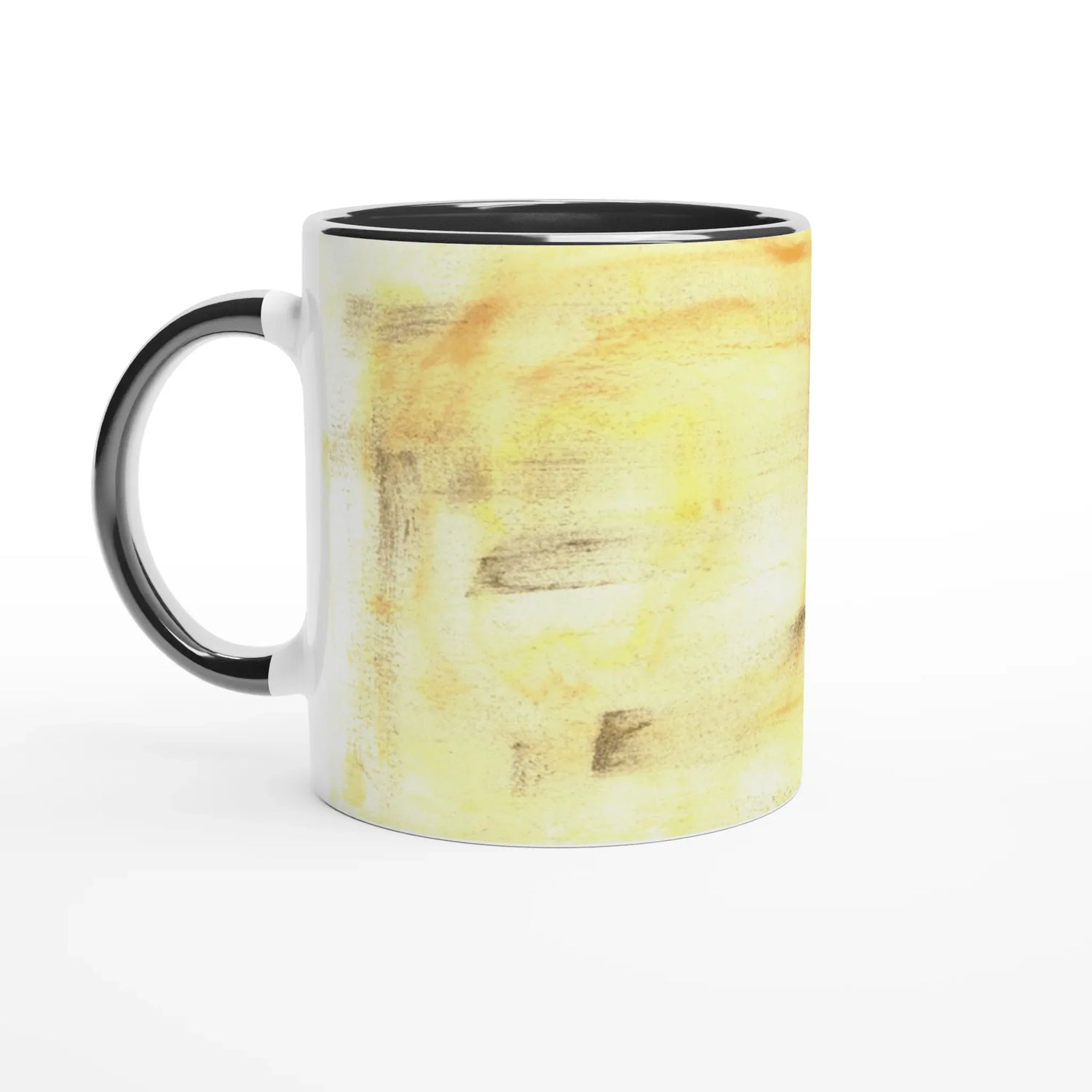 Mug 11oz - 325 ml - Ceramic Mug with Color Insiden Golden Haze - Laure Leprince - Artiste Peintre