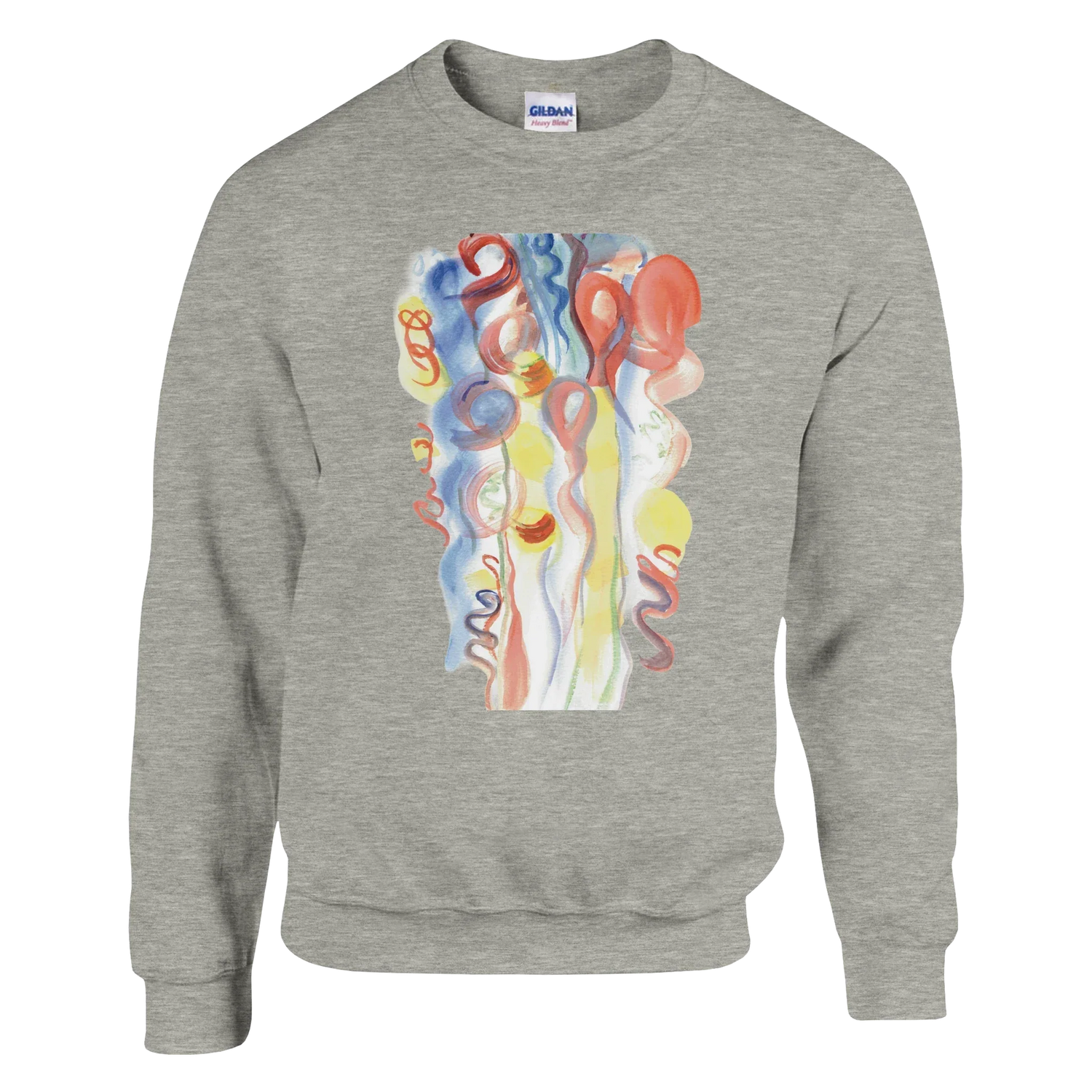 Sweatshirt Unisexe Classique Urban Parade – Impression Artistique Multicolore - Laure Leprince - Artiste Peintre