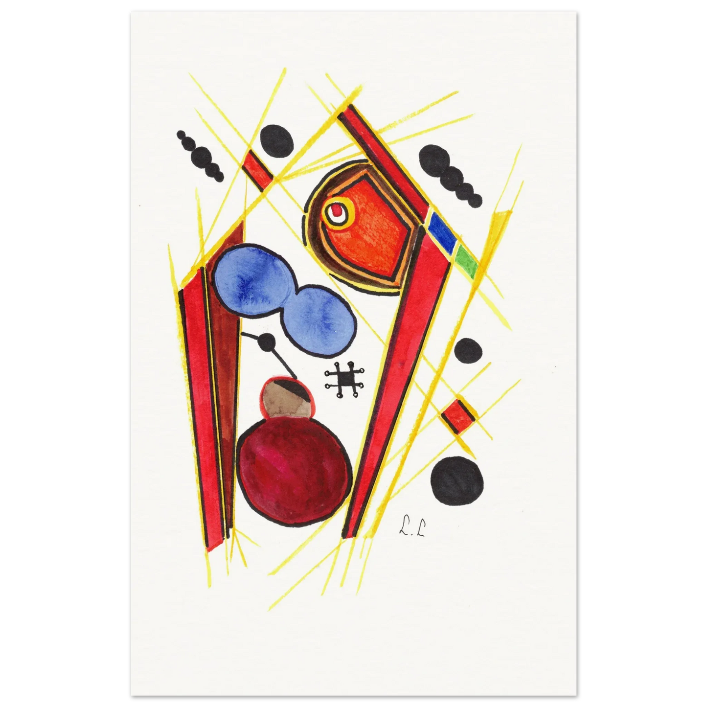 Affiche artistique papier mat qualité musée | Impression fine art premium - Laure Leprince - Artiste Peintre