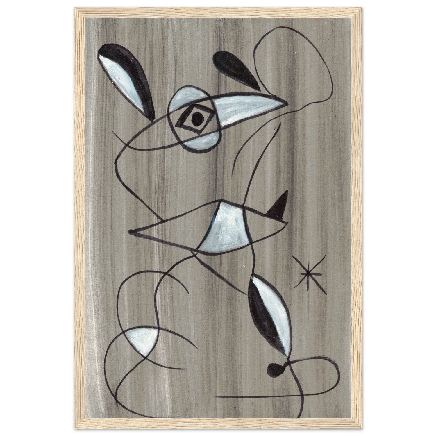 Affiche encadrée bois | Papier mat qualité musée | Aquarelle originale Laure Leprince - Laure Leprince - Artiste Peintre