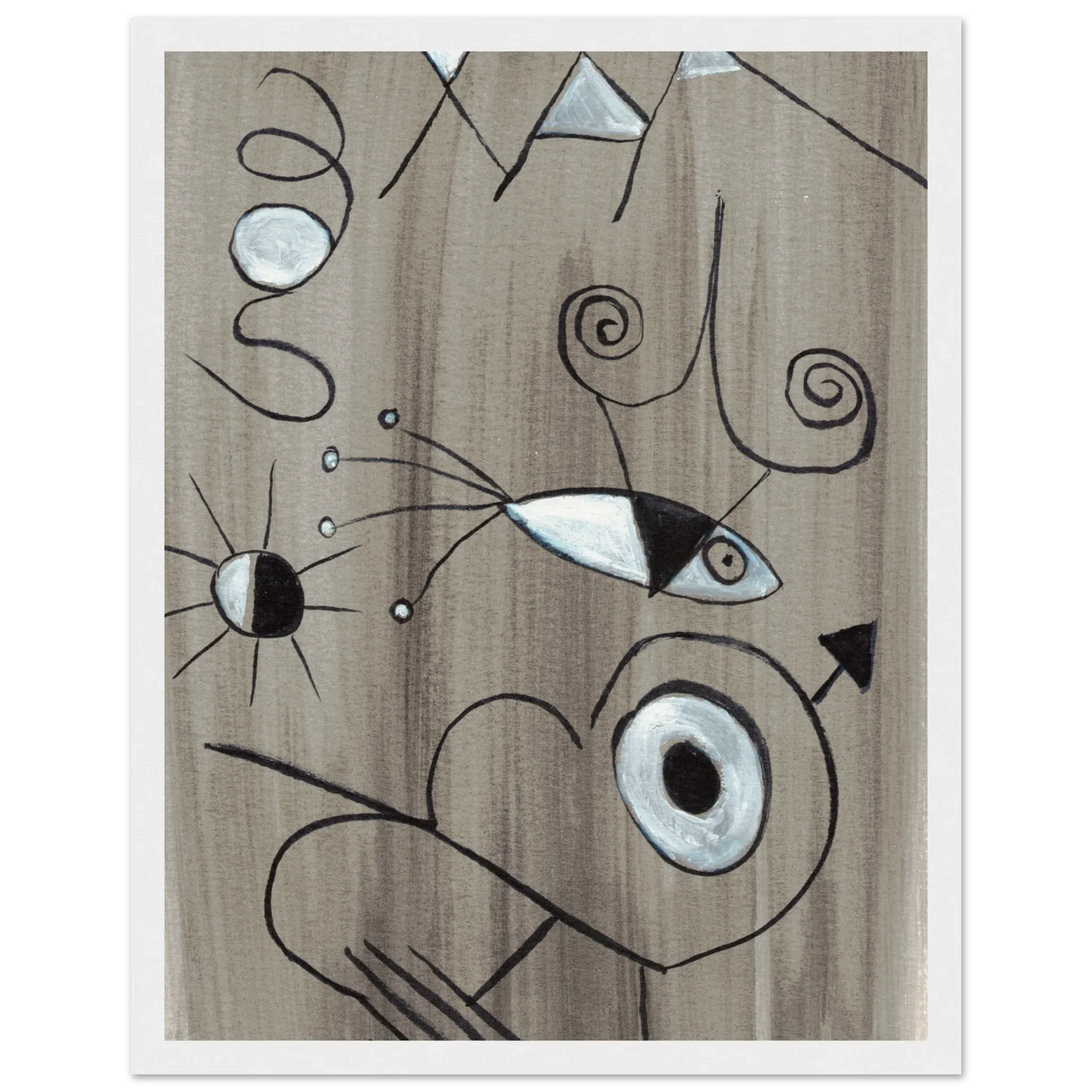 Affiche encadrée bois | Papier mat qualité musée | Aquarelle originale Laure Leprince - Laure Leprince - Artiste Peintre
