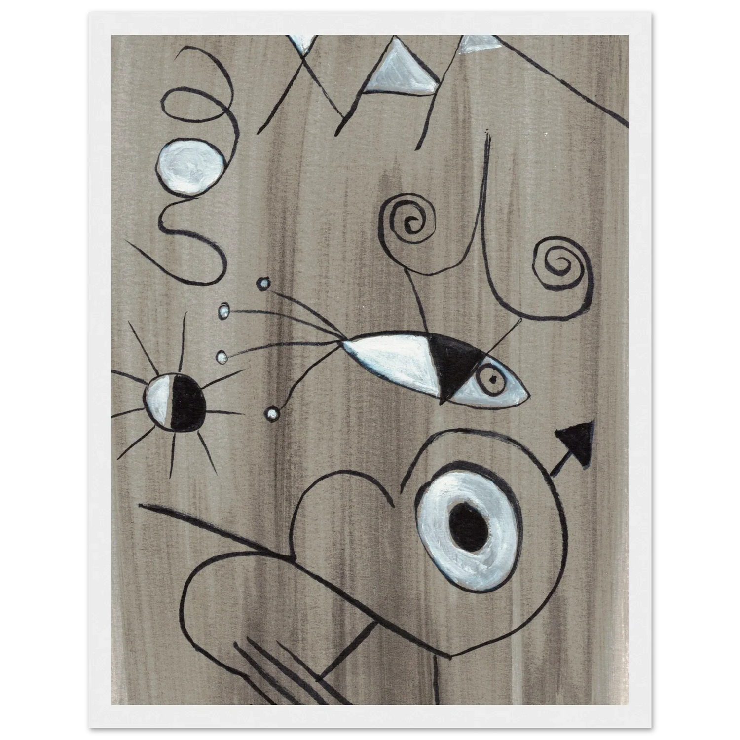 Affiche encadrée bois | Papier mat qualité musée | Aquarelle originale Laure Leprince - Laure Leprince - Artiste Peintre