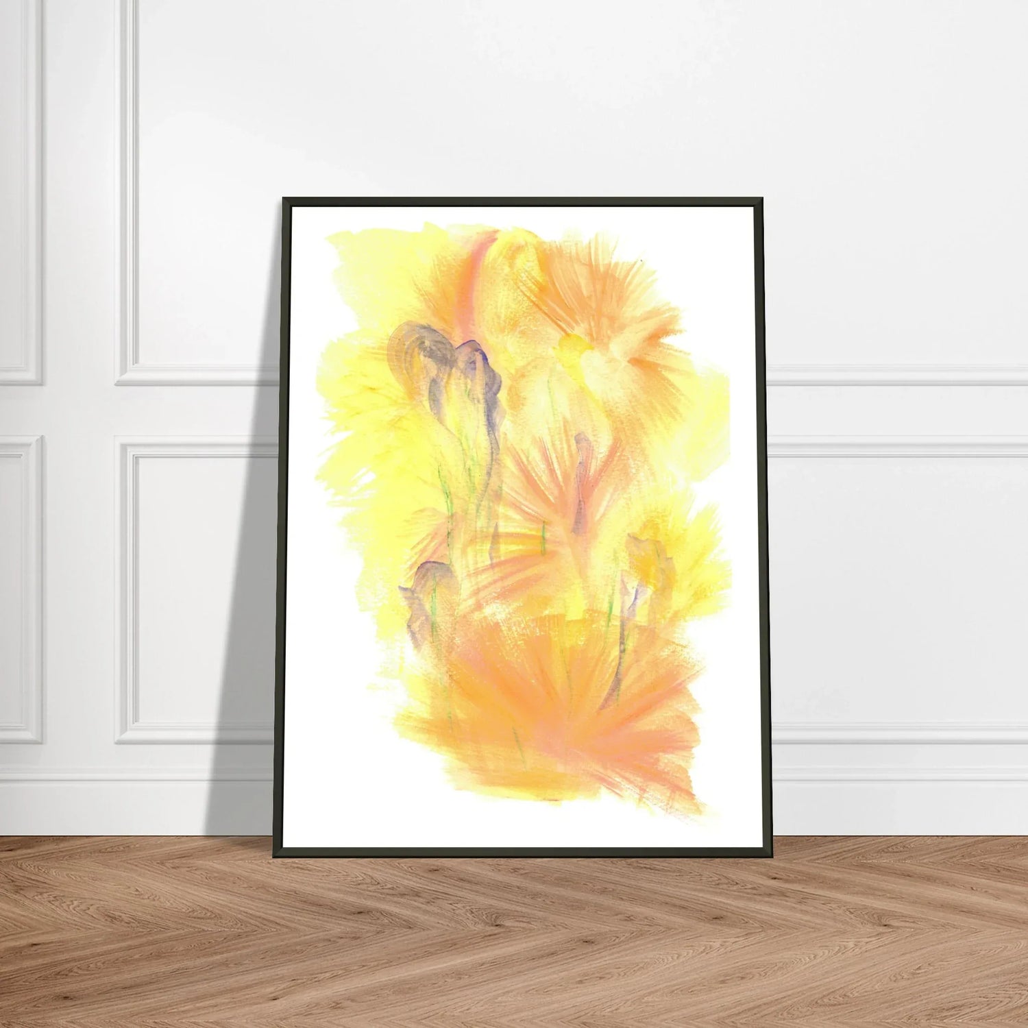 Classic Semi-Glossy Paper Metal Framed Poste Sun Whisper - Laure Leprince - Artiste Peintre