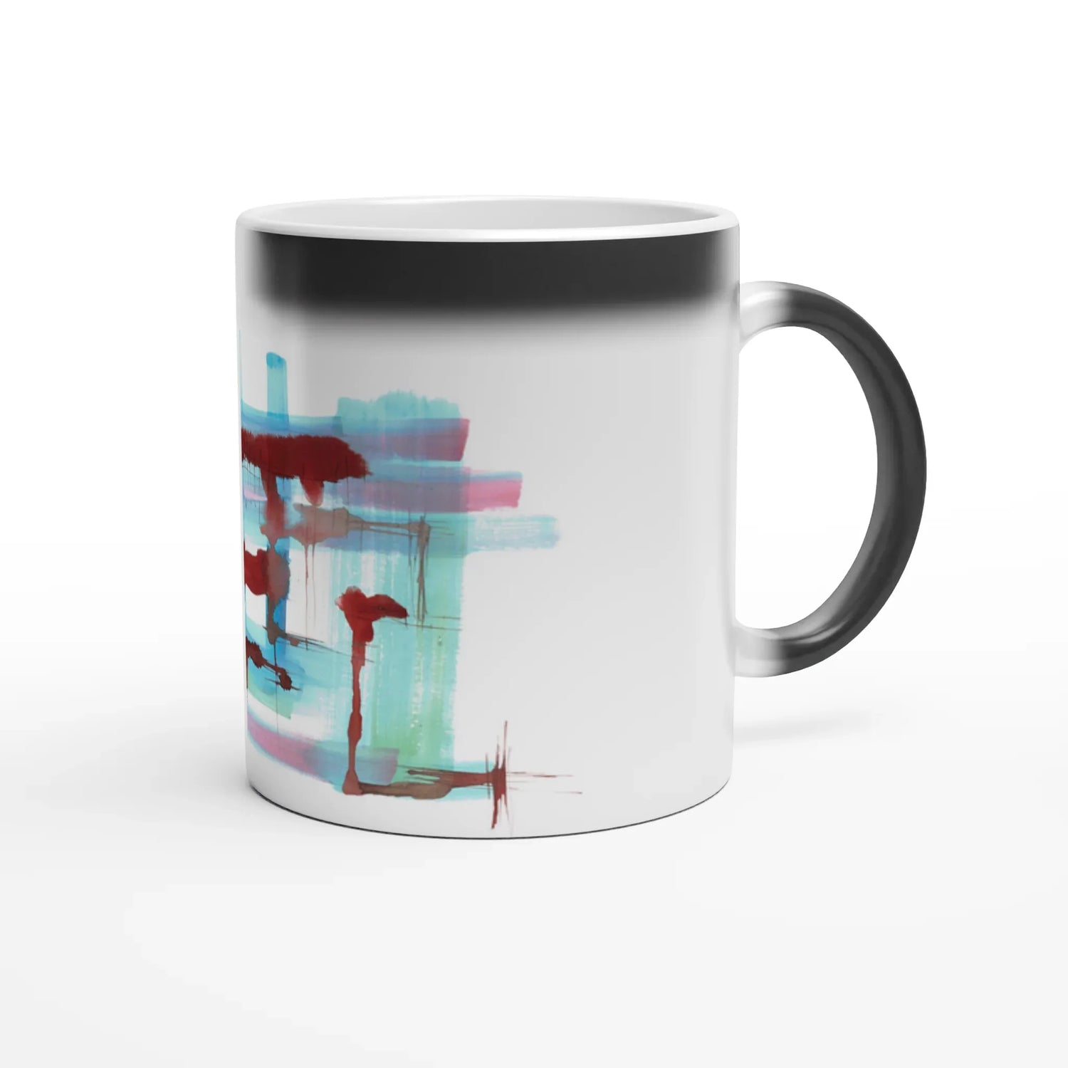 Mug magique en céramique 325 ml Structures Liquides – Révèlez votre motif à la chaleur - Laure Leprince - Artiste Peintre