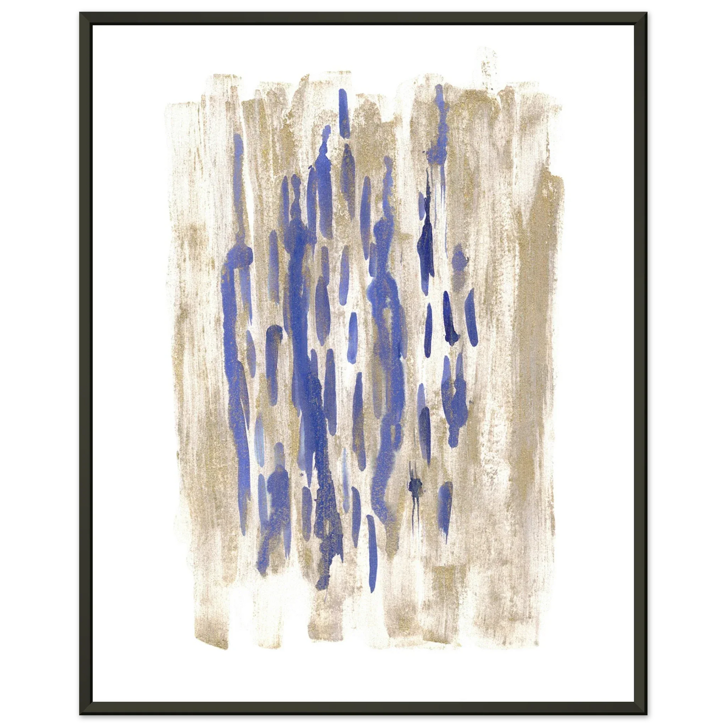 Classic Semi-Glossy Paper Metal Framed Poste Golden Drip - Laure Leprince - Artiste Peintre