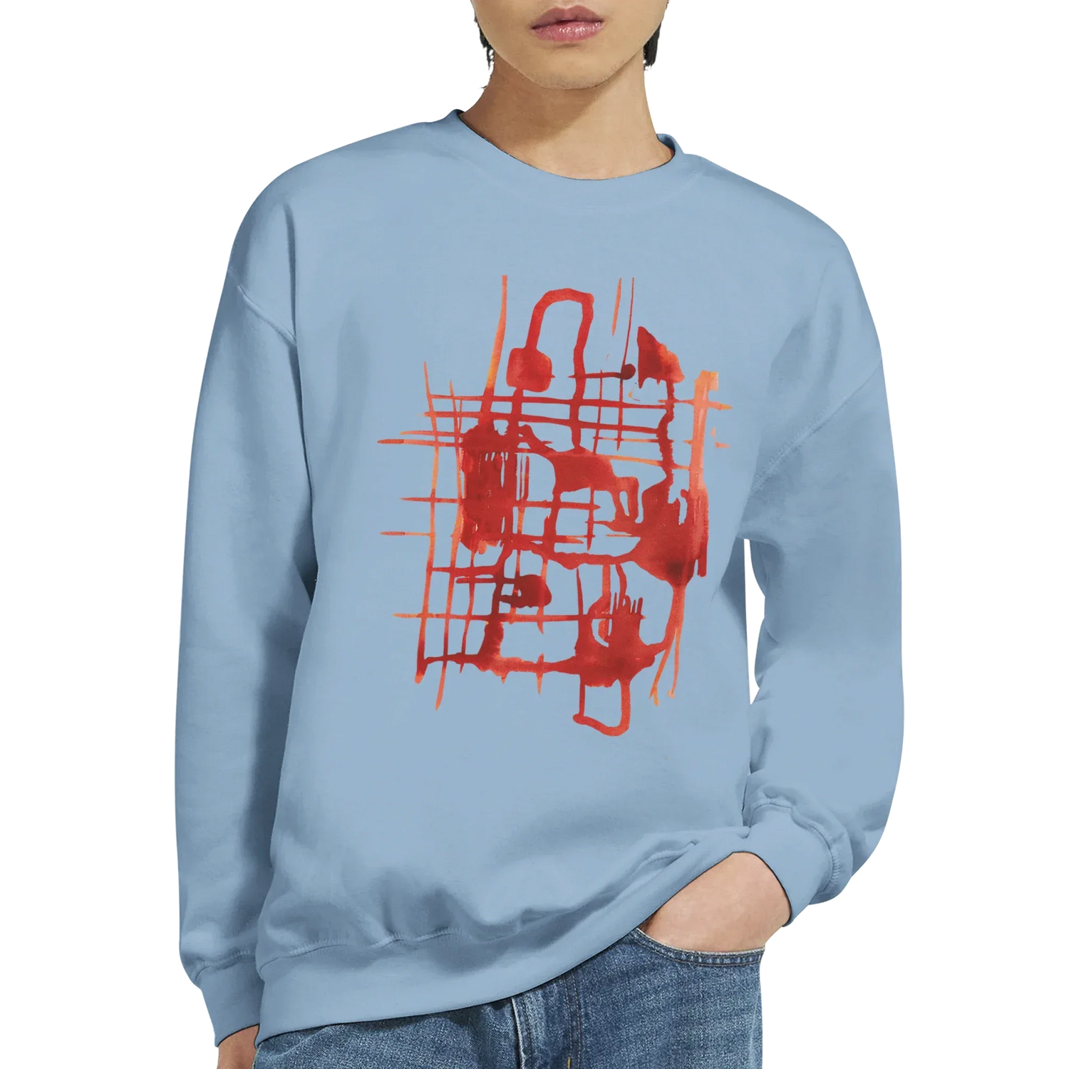 Sweatshirt Unisexe Classique Solar Frame – Impression Artistique Multicolore - Laure Leprince - Artiste Peintre
