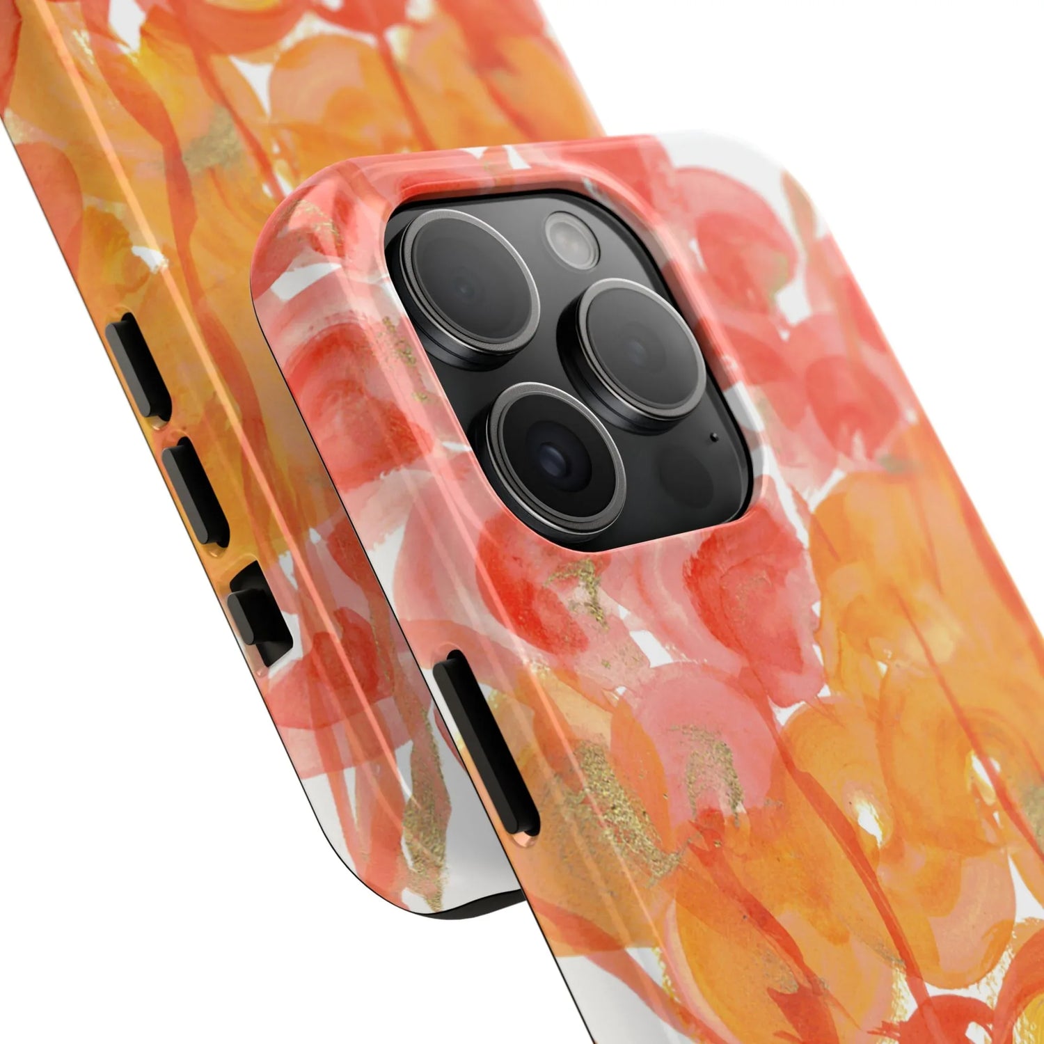 Tough iPhone Case Sunrice Flora — Watercolor - Laure Leprince - Artiste Peintre