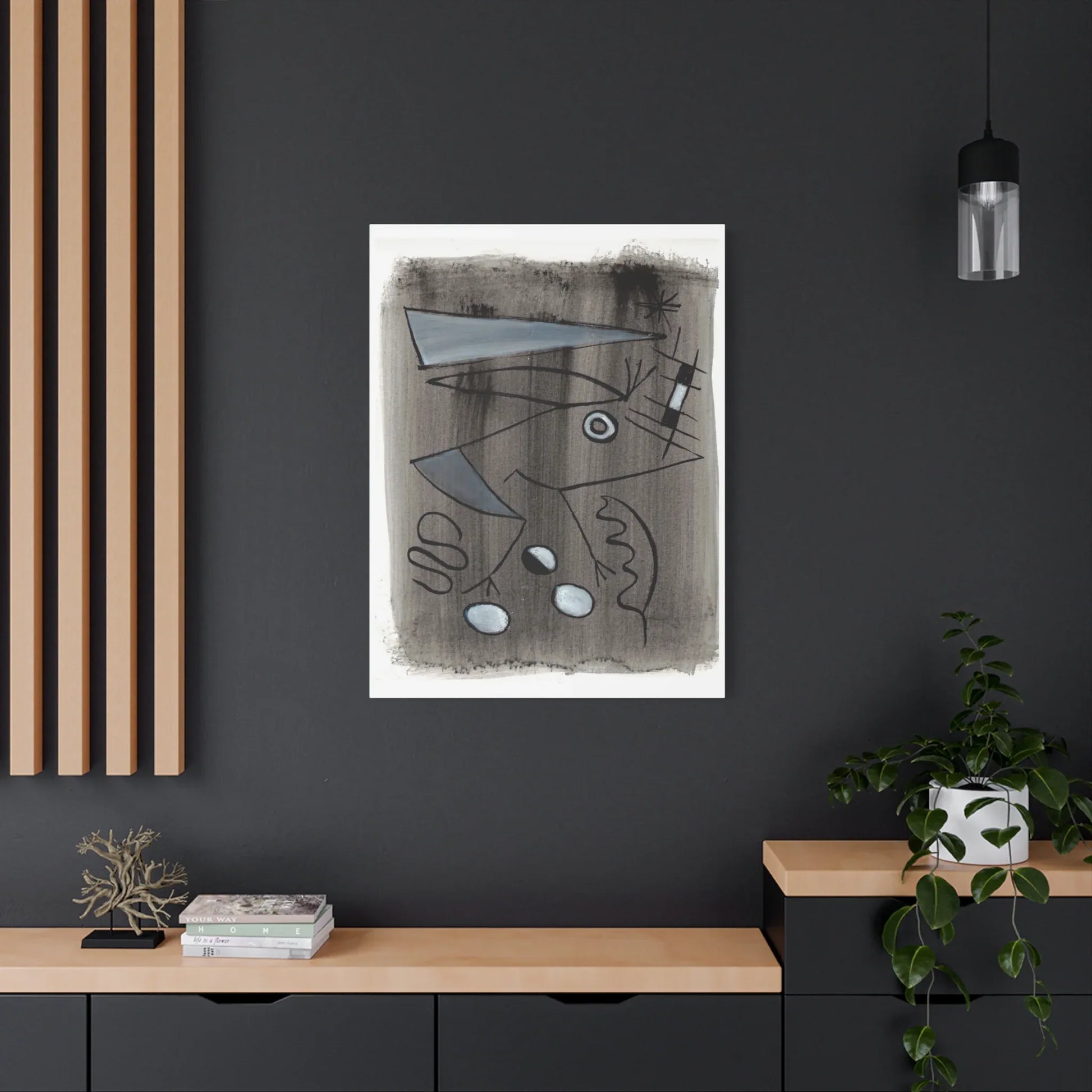 Abstract La Naissance Brushstroke Canvas Print — Modern Coastal Wall Art - Laure Leprince - Artiste Peintre
