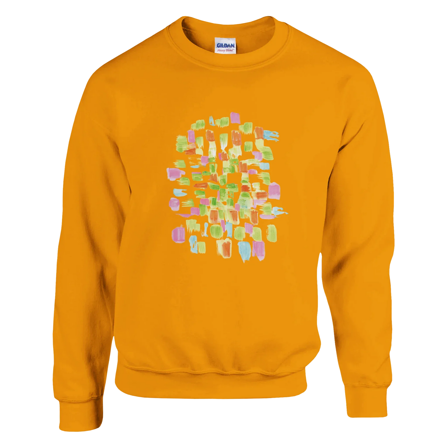 Sweatshirt Unisexe Classique Pastel Mosaic – Impression Artistique Multicolore - Laure Leprince - Artiste Peintre