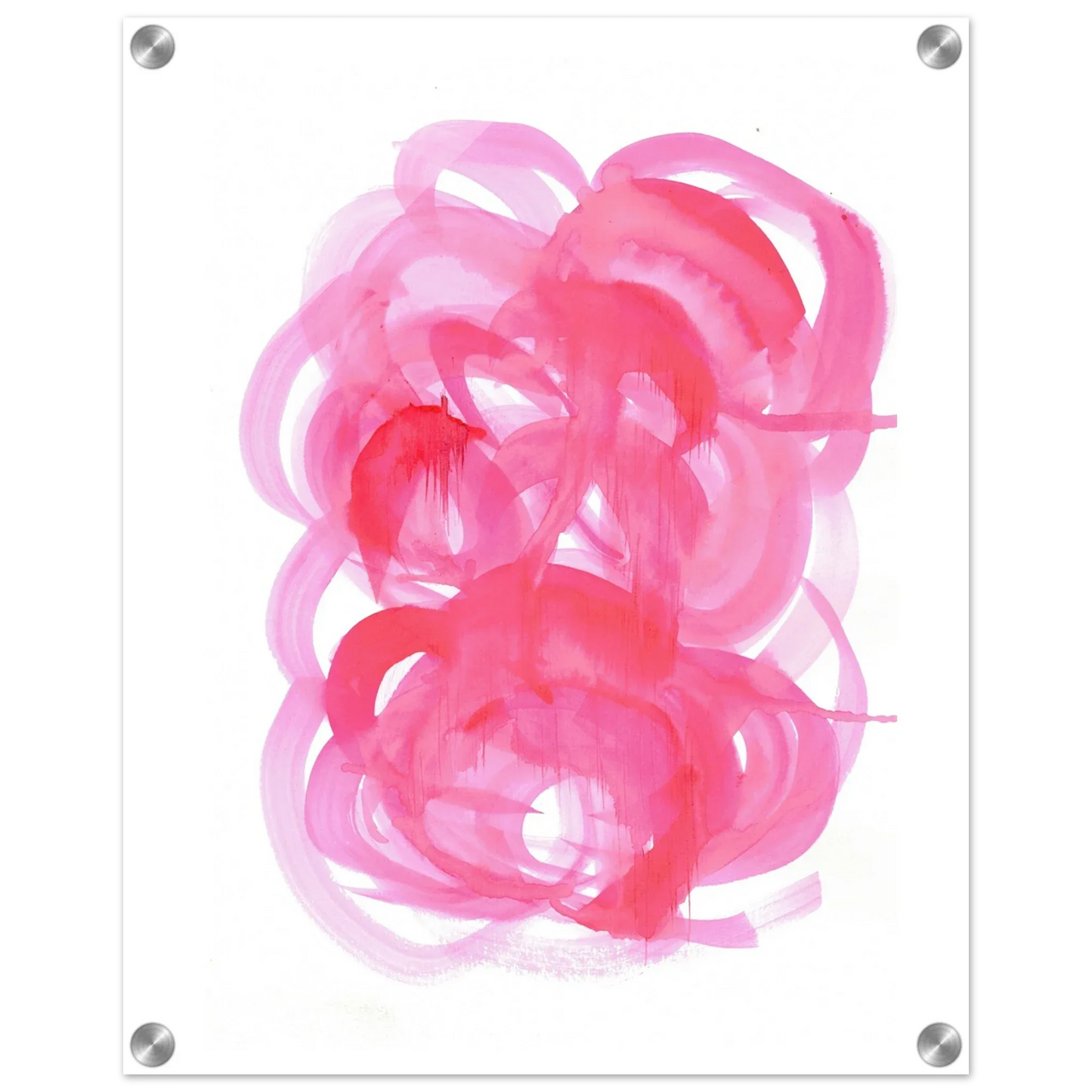 Impresion sur acrylique brillante Ruby Drift | Art contemporain par Laure Leprince - Laure Leprince - Artiste Peintre
