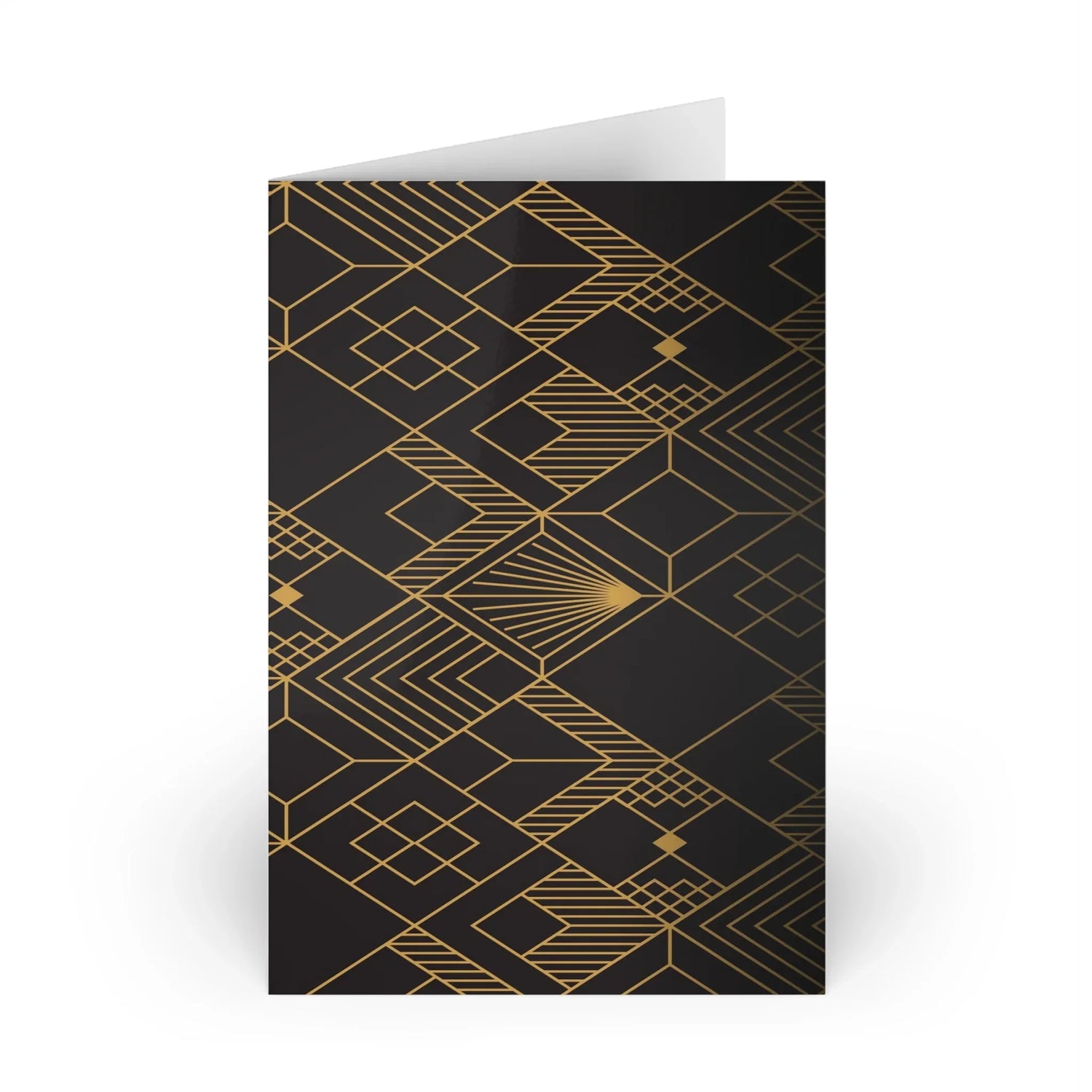 Art Deco Patterns #7 Leaf Greeting Card - Elegant - Laure Leprince - Artiste Peintre