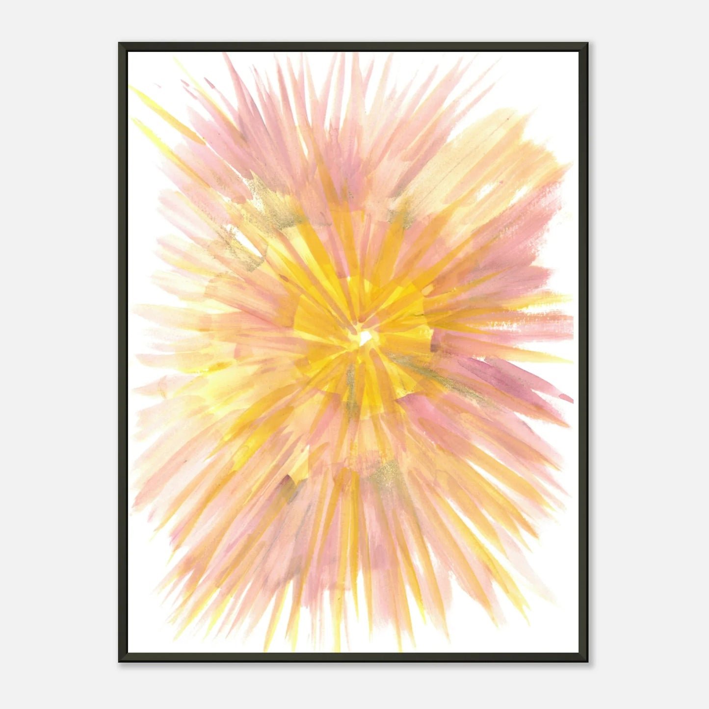 Classic Semi-Glossy Paper Metal Framed Poste Solar Bloom - Laure Leprince - Artiste Peintre