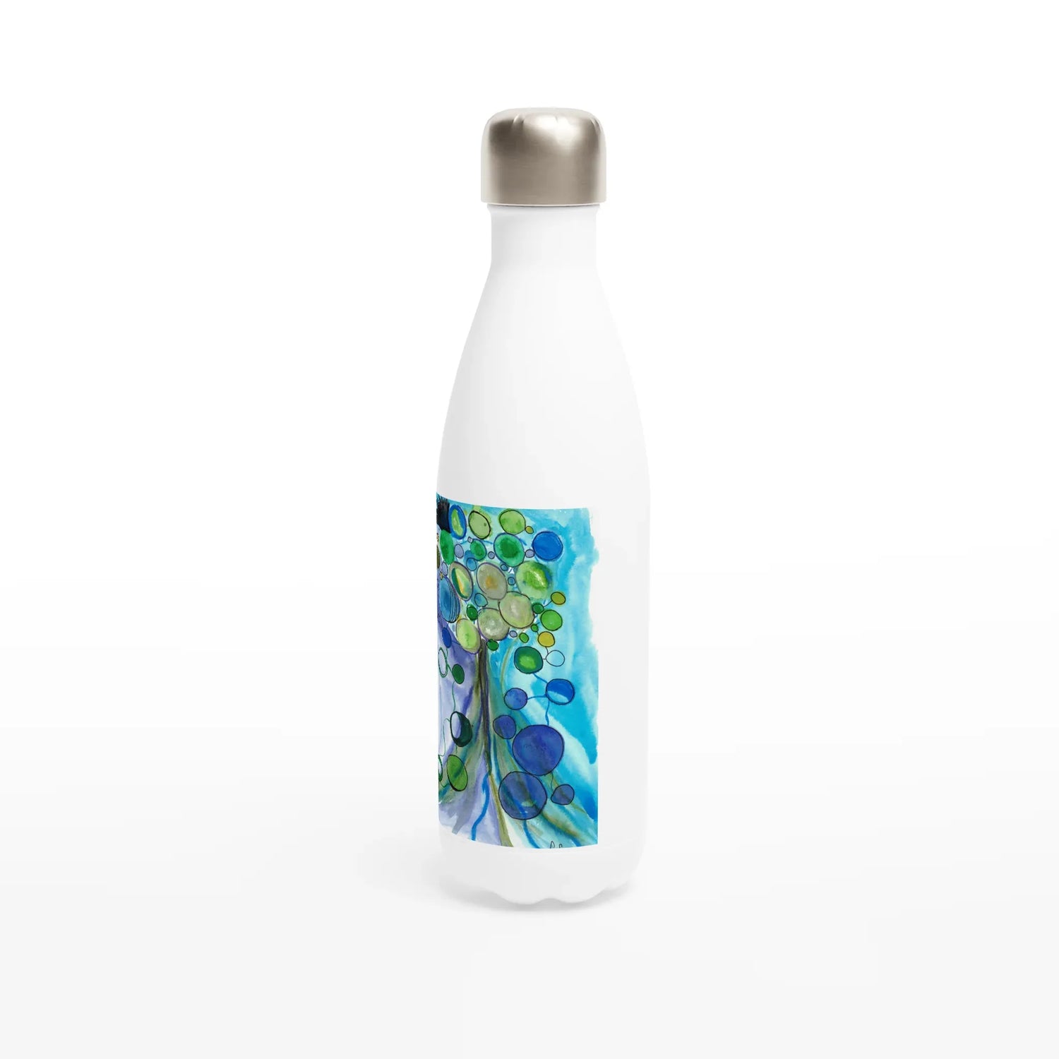 Bouteille isotherme en acier inoxydable 500 ml Ecosphères – Design artistique exclusif - Laure Leprince - Artiste Peintre