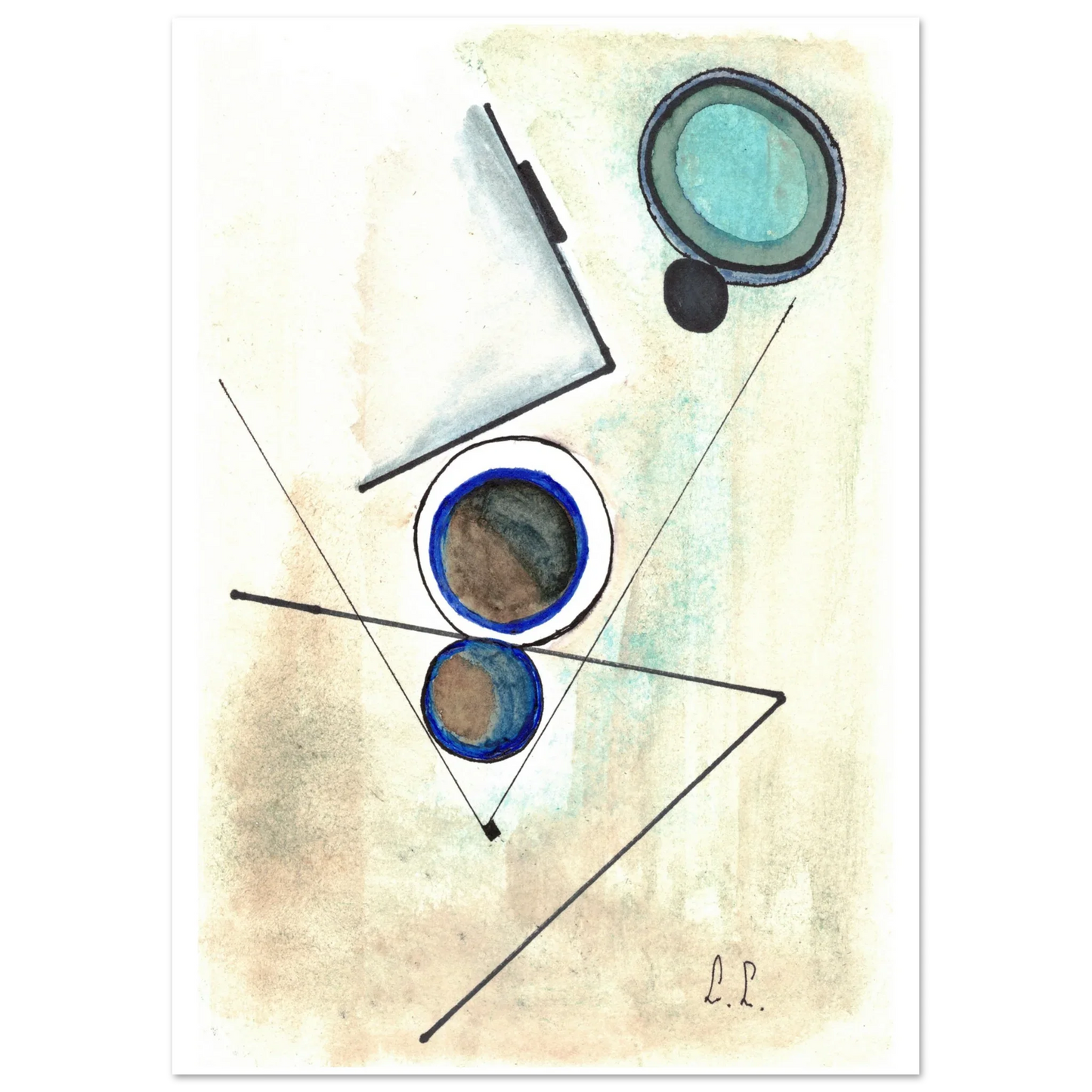 Affiche premium sur papier mat – Art mural de qualité supérieure - Laure Leprince - Artiste Peintre