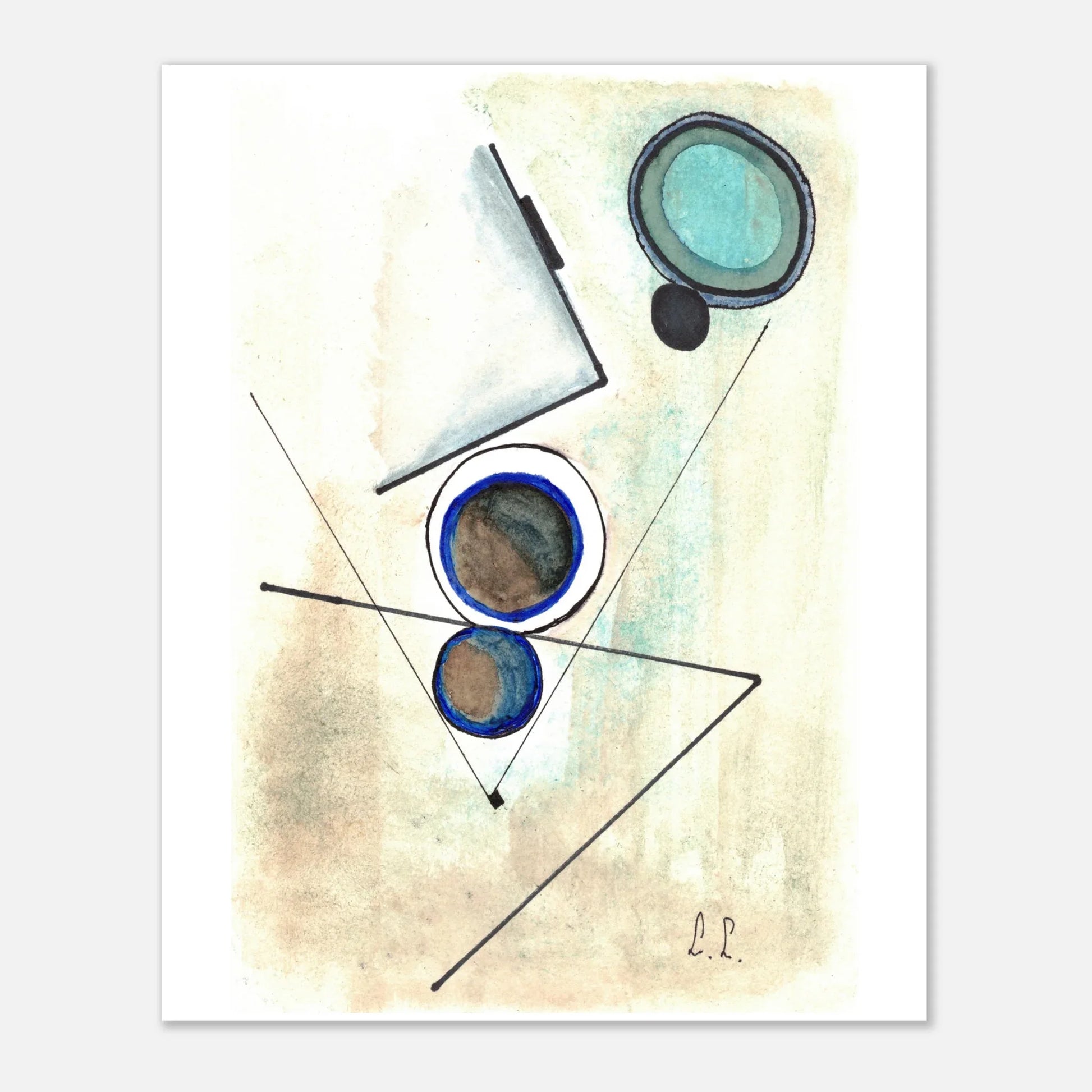 Affiche premium sur papier mat – Art mural de qualité supérieure - Laure Leprince - Artiste Peintre