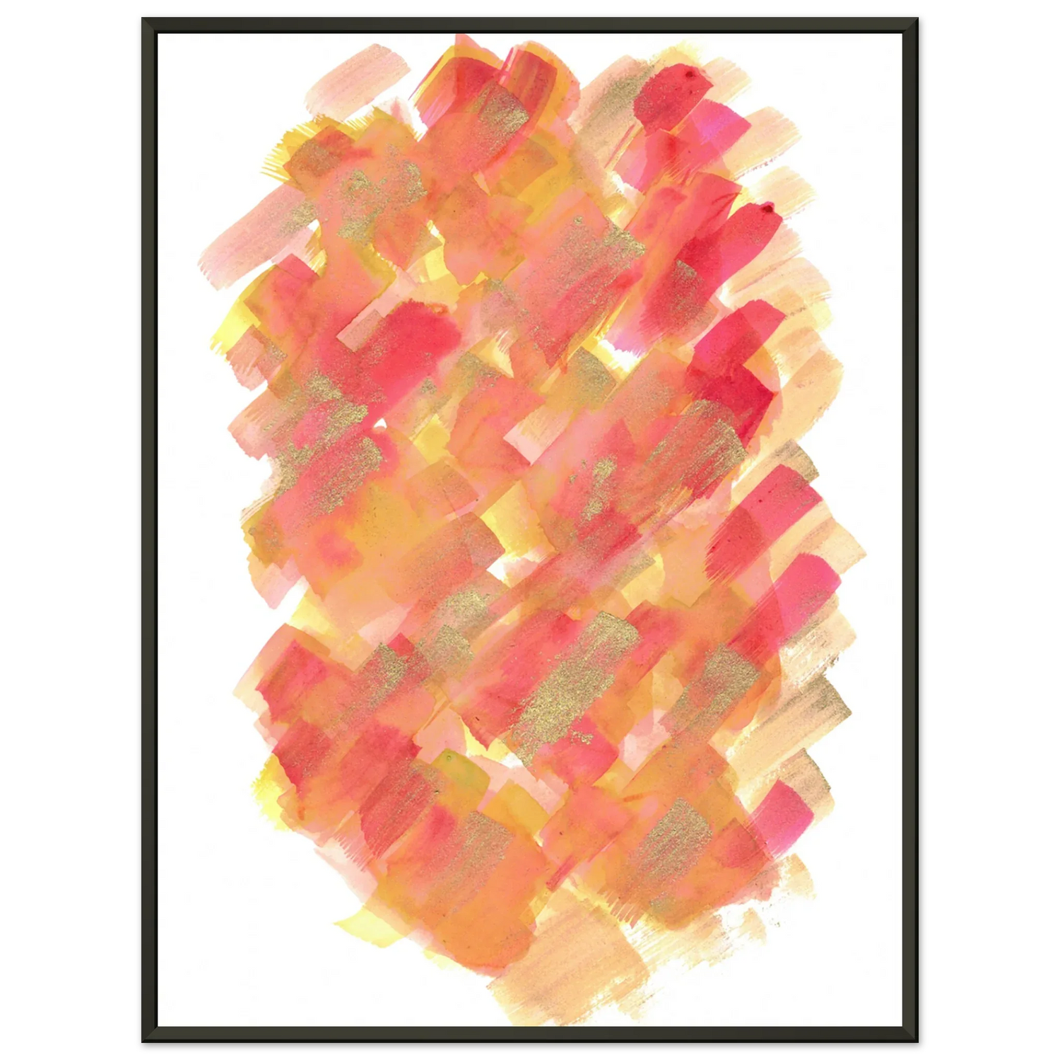 Classic Semi-Glossy Paper Metal Framed Poste Sunset Ember - Laure Leprince - Artiste Peintre