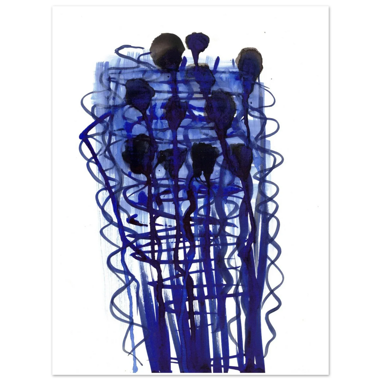 Premium Matte Paper Poster Aquarelle Originale RDJ3-14 - Laure Leprince - Artiste Peintre