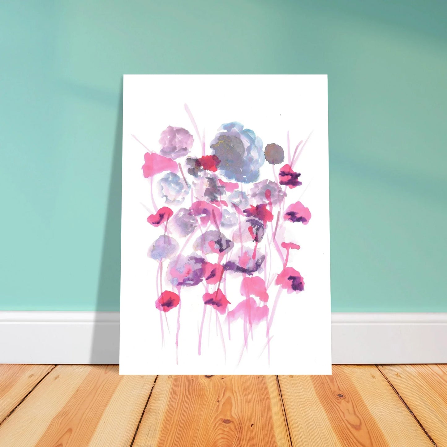 Premium Matte Paper Poster Aquarelle Originale RDJ3-12 - Laure Leprince - Artiste Peintre