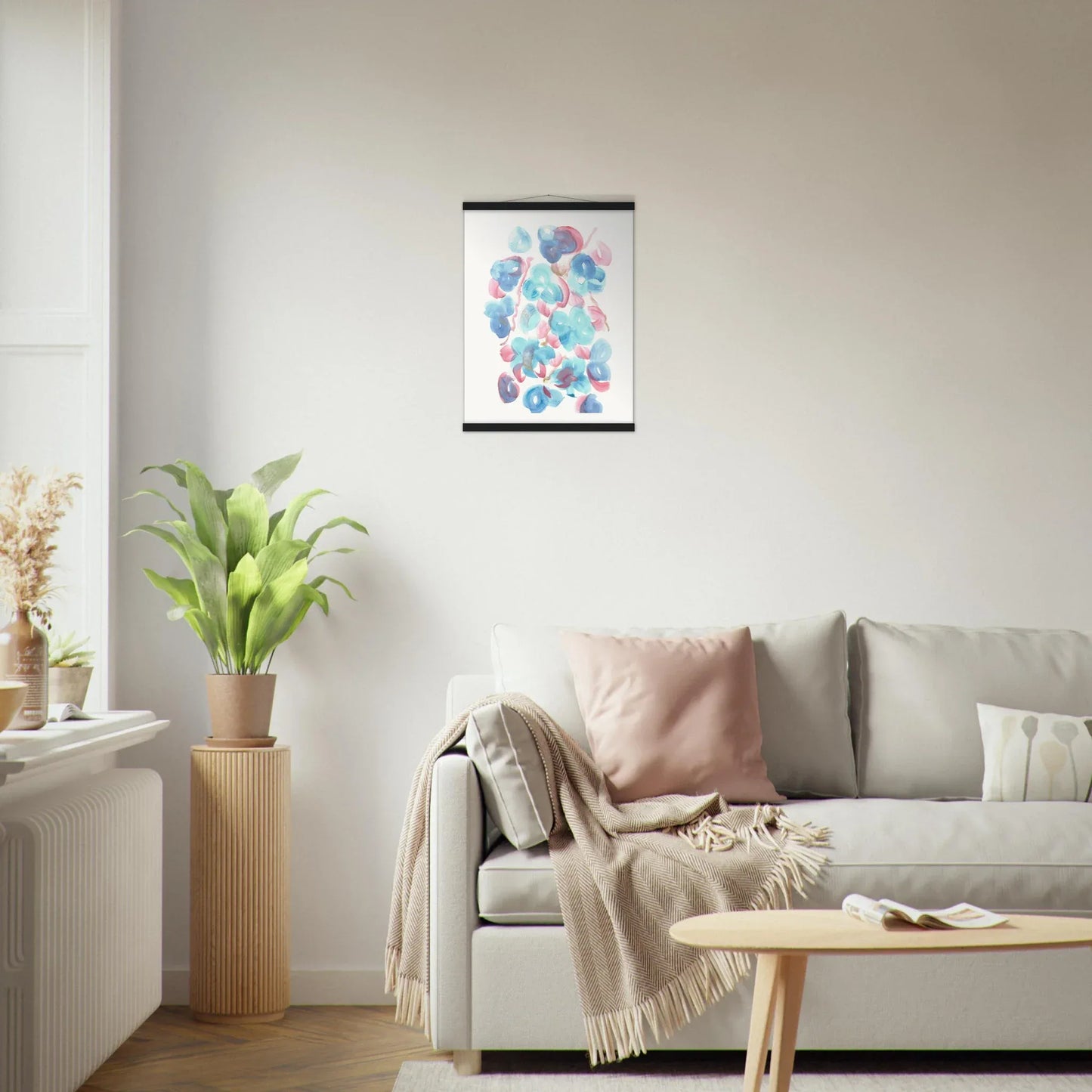 Museum-Quality Matte Paper Poster with Hanger Masque - Laure Leprince - Artiste Peintre