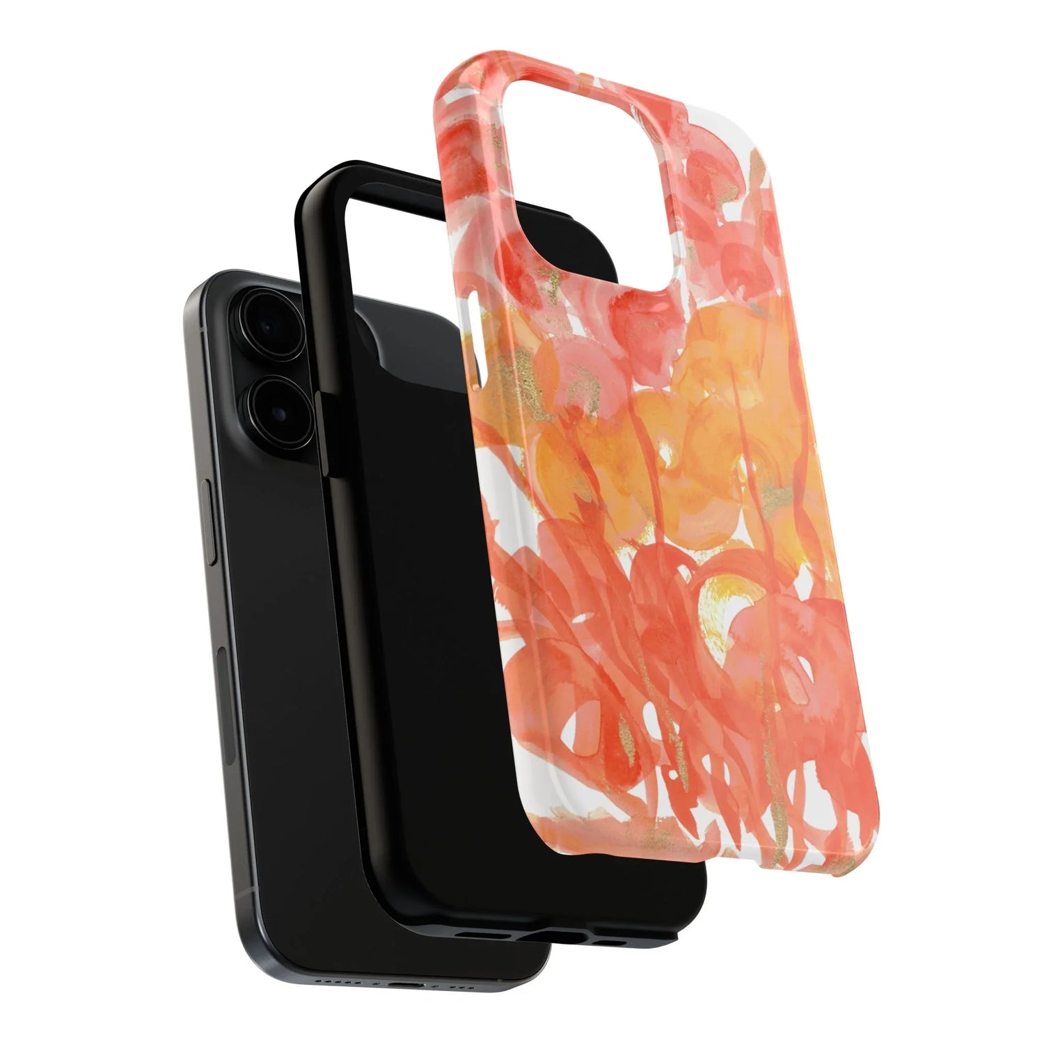 Tough iPhone Case Sunrice Flora — Watercolor - Laure Leprince - Artiste Peintre