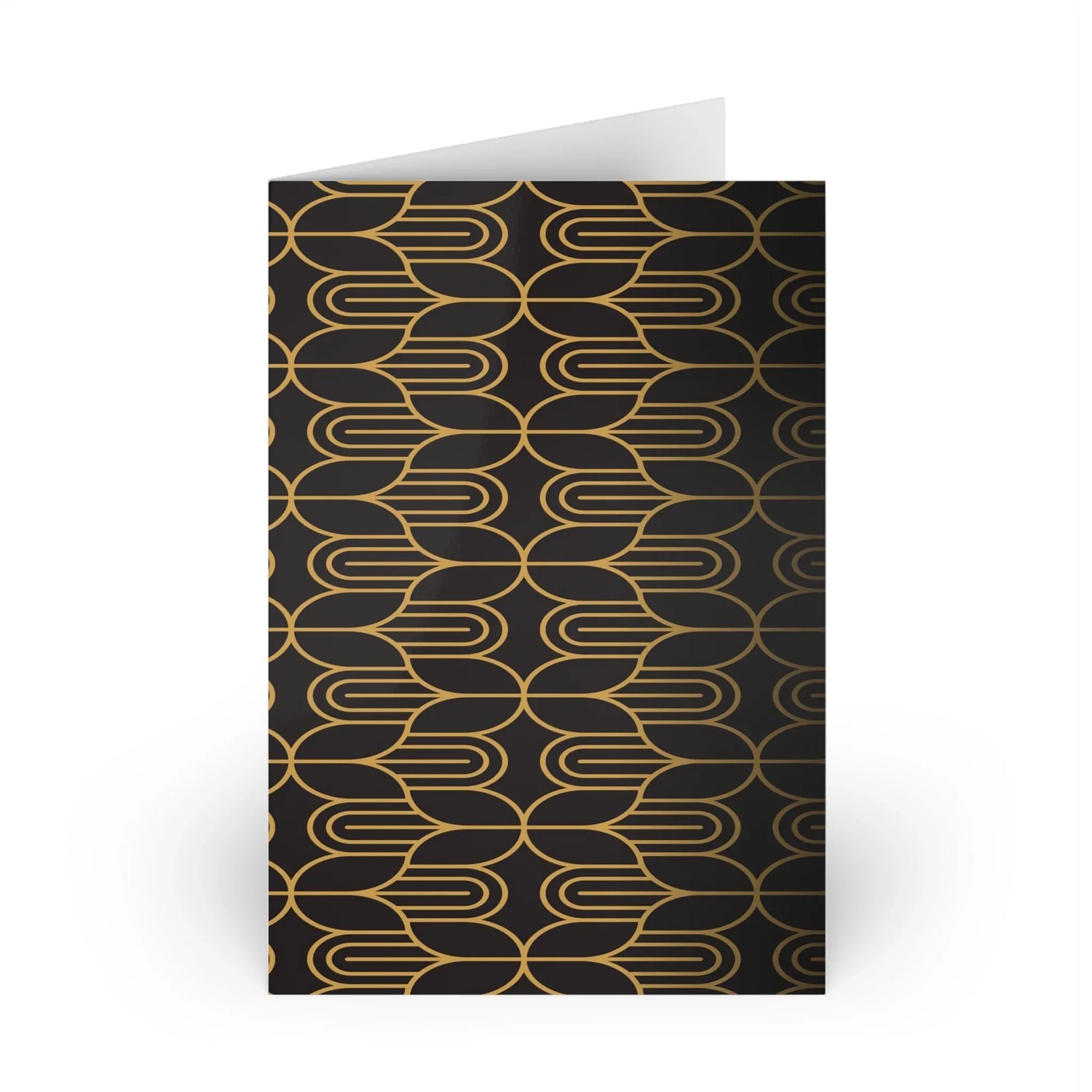 Art Deco Patterns #17 Leaf Greeting Card - Elegant - Laure Leprince - Artiste Peintre