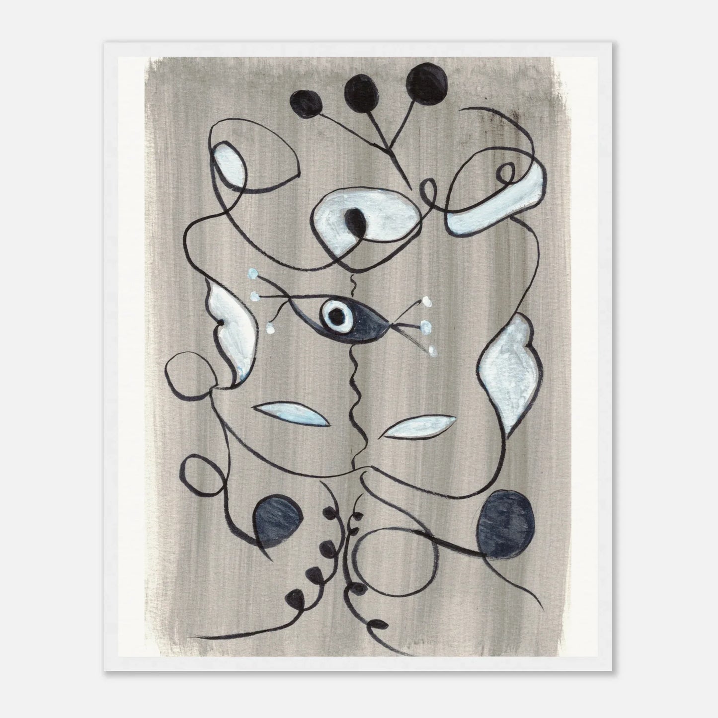 Affiche encadrée bois | Papier mat qualité musée | Aquarelle originale Laure Leprince - Laure Leprince - Artiste Peintre
