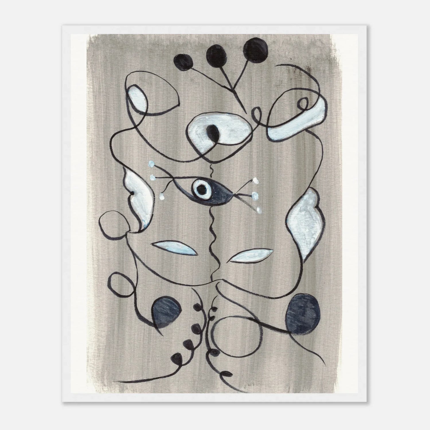 Affiche encadrée bois | Papier mat qualité musée | Aquarelle originale Laure Leprince - Laure Leprince - Artiste Peintre