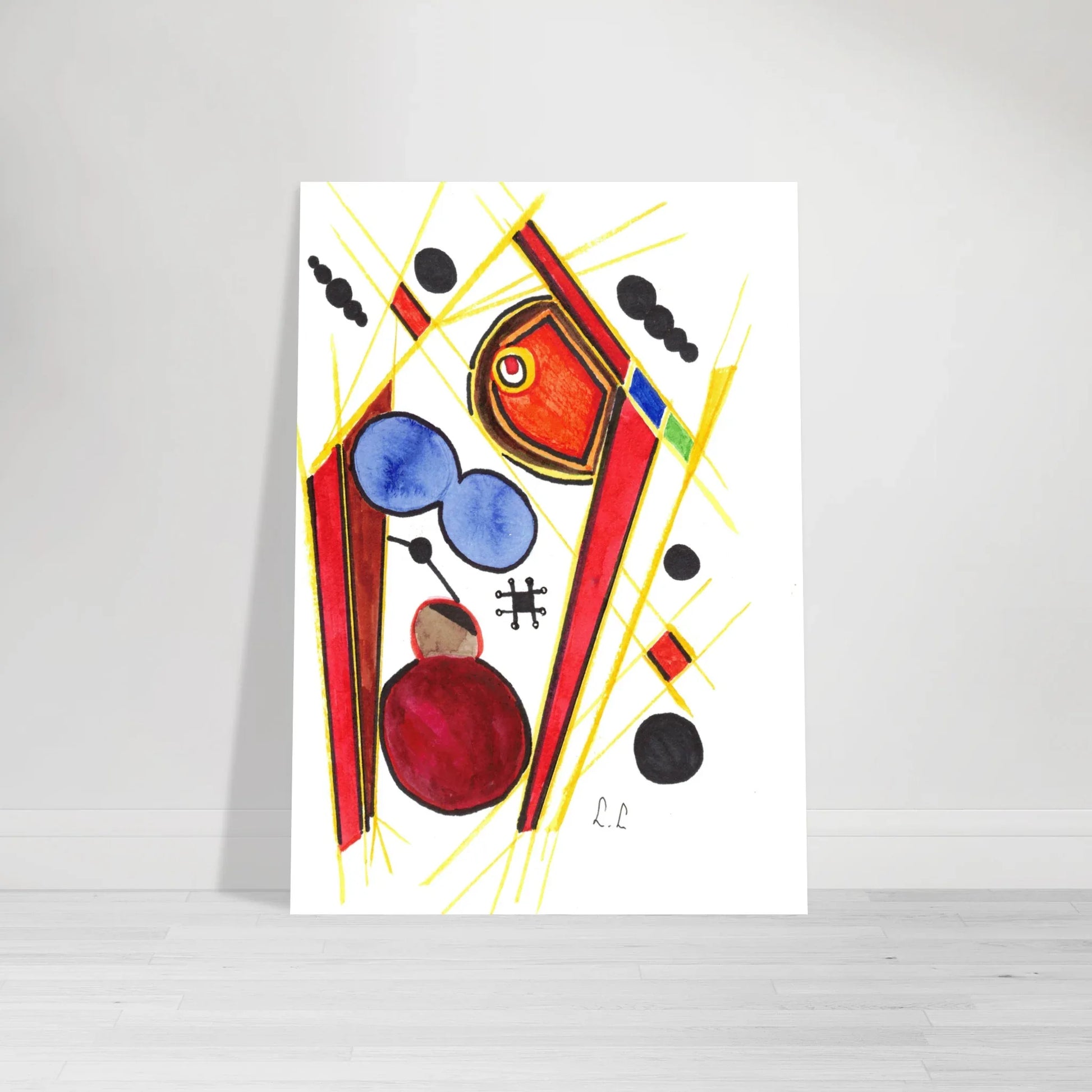 Affiche premium sur papier mat – Art mural de qualité supérieure - Laure Leprince - Artiste Peintre