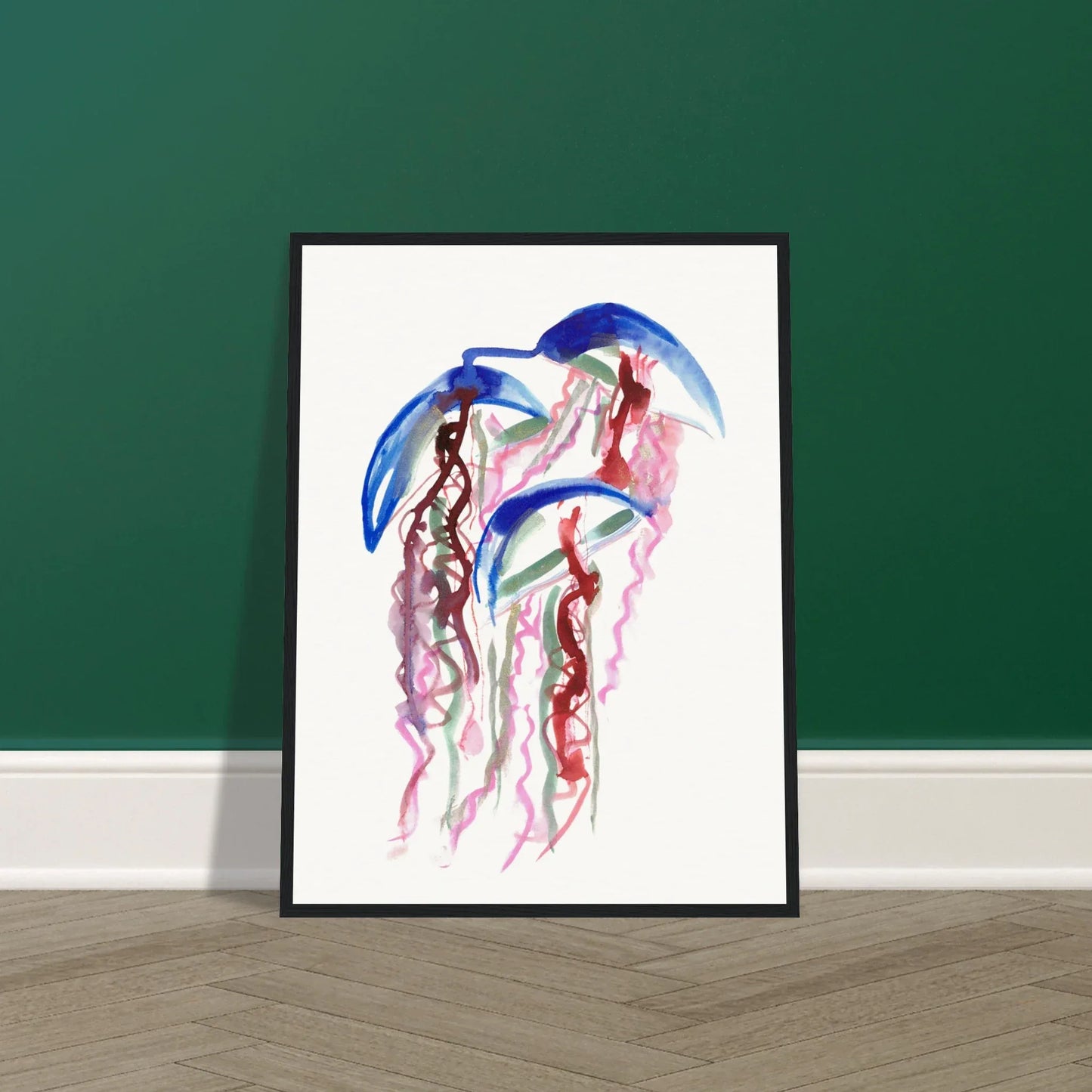 Affiche Encadrée Museum-Quality Matte Paper Wooden Framed Coral Dance - Laure Leprince - Artiste Peintre
