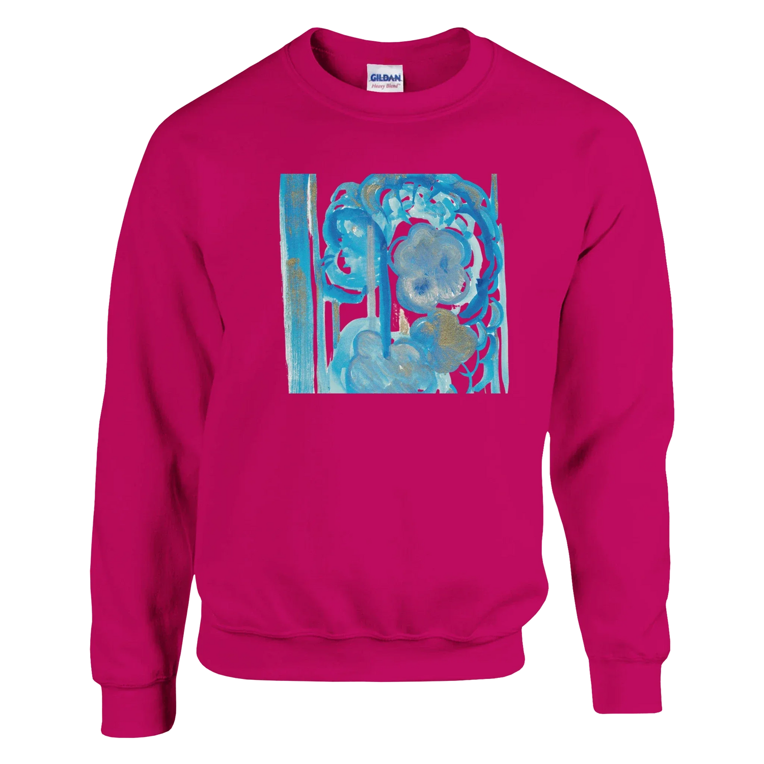Sweatshirt Unisexe Classique Ocean Bloom – Impression Artistique Multicolore - Laure Leprince - Artiste Peintre