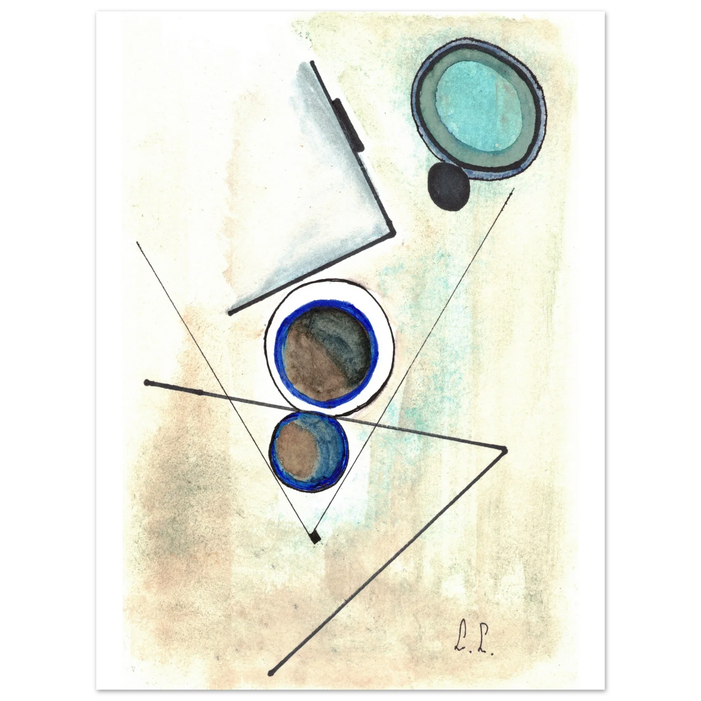 Affiche premium sur papier mat – Art mural de qualité supérieure - Laure Leprince - Artiste Peintre