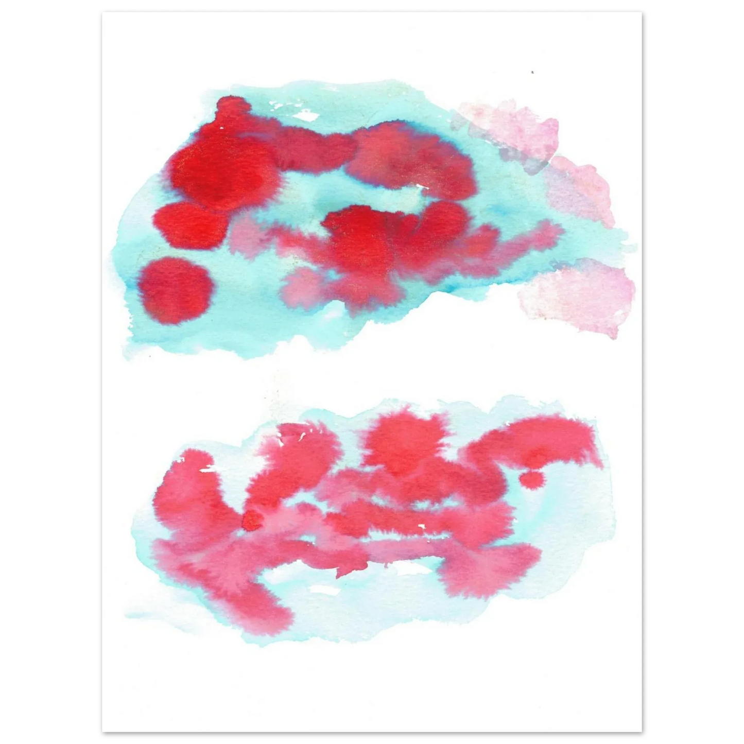 Premium Matte Paper Poster Aquarelle Originale RDJ3-7 - Laure Leprince - Artiste Peintre