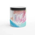 Mug magique en céramique 325 ml Aurore Pastel – Révèlez votre motif à la chaleur - Laure Leprince - Artiste Peintre