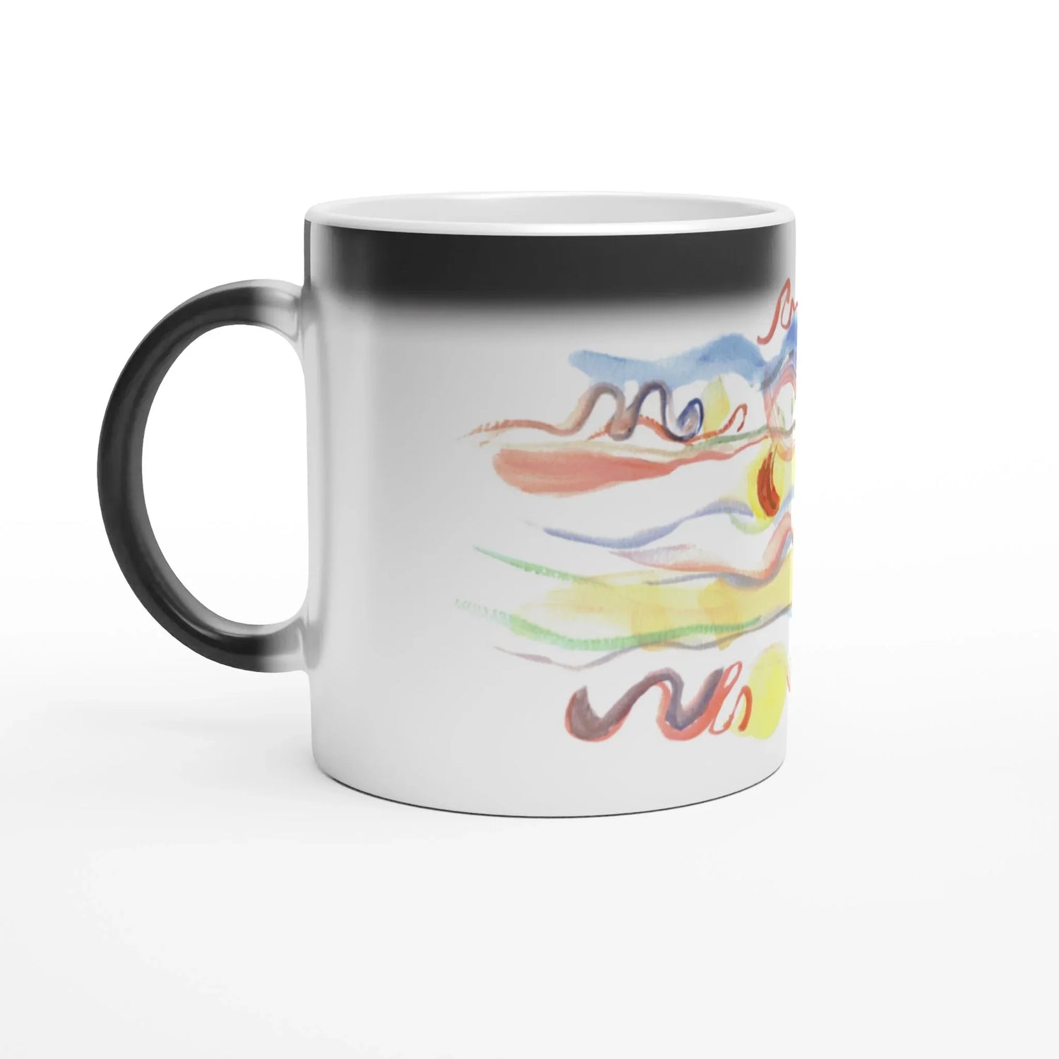 Mug magique en céramique 325 ml Serpentins– Révèlez votre motif à la chaleur - Laure Leprince - Artiste Peintre