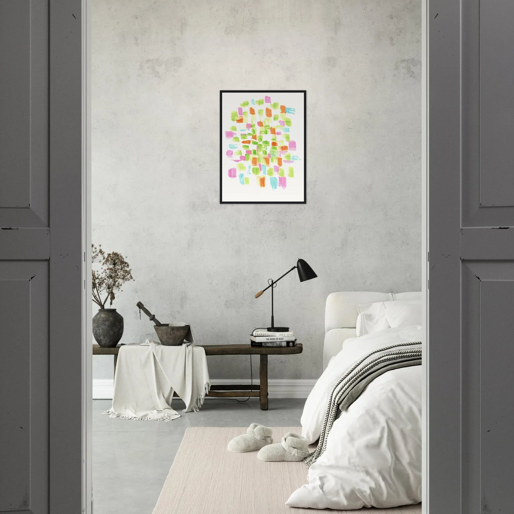 Affiche Encadrée Museum-Quality Matte Paper Wooden Framed Poste Pastel Mosaïc - Laure Leprince - Artiste Peintre