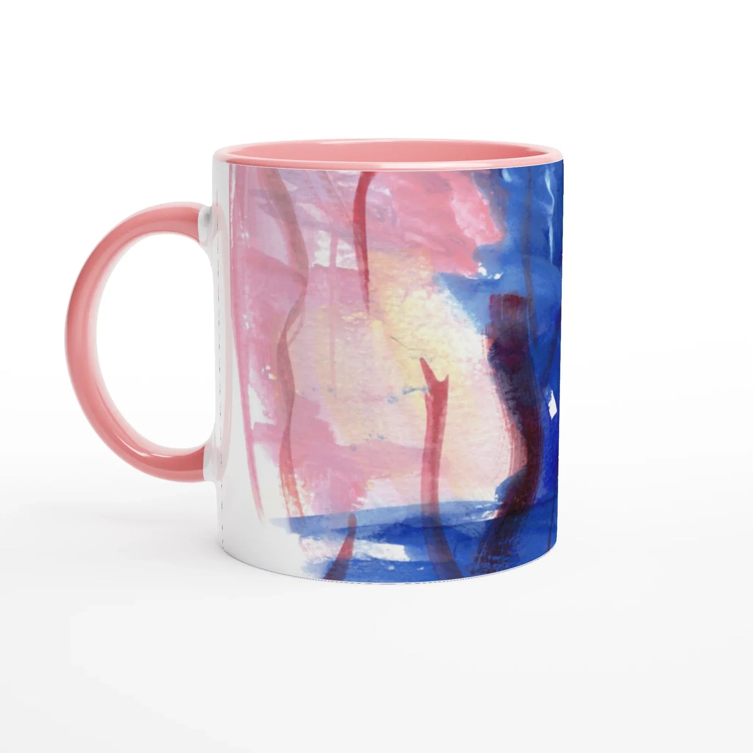Mug Céramique Blanc 325ml Intérieur Coloré - Midnigth Siren Personnalisable - Laure Leprince - Artiste Peintre