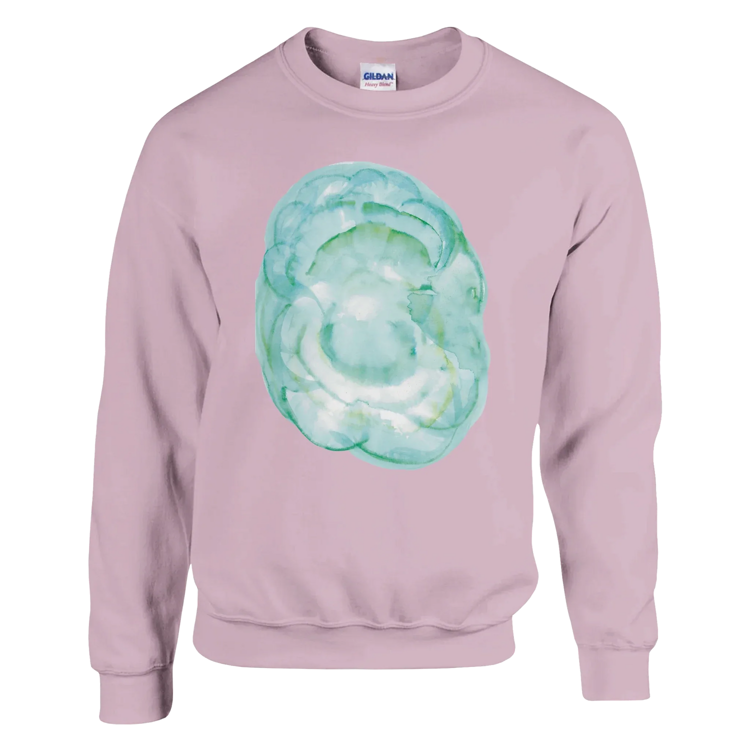 Sweatshirt Unisexe Classique Aqua Bloom – Impression Artistique Multicolore - Laure Leprince - Artiste Peintre