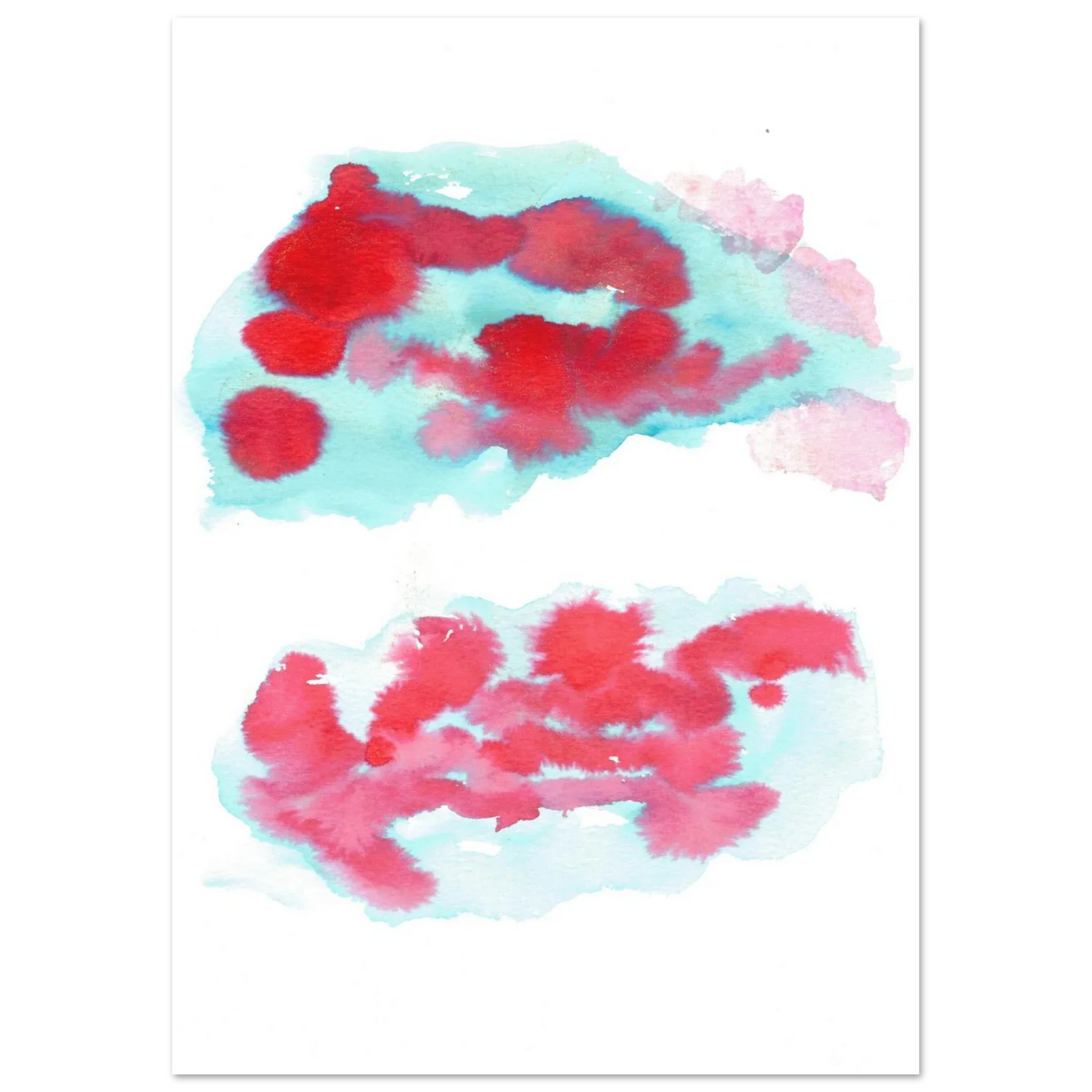 Premium Matte Paper Poster Aquarelle Originale RDJ3-7 - Laure Leprince - Artiste Peintre