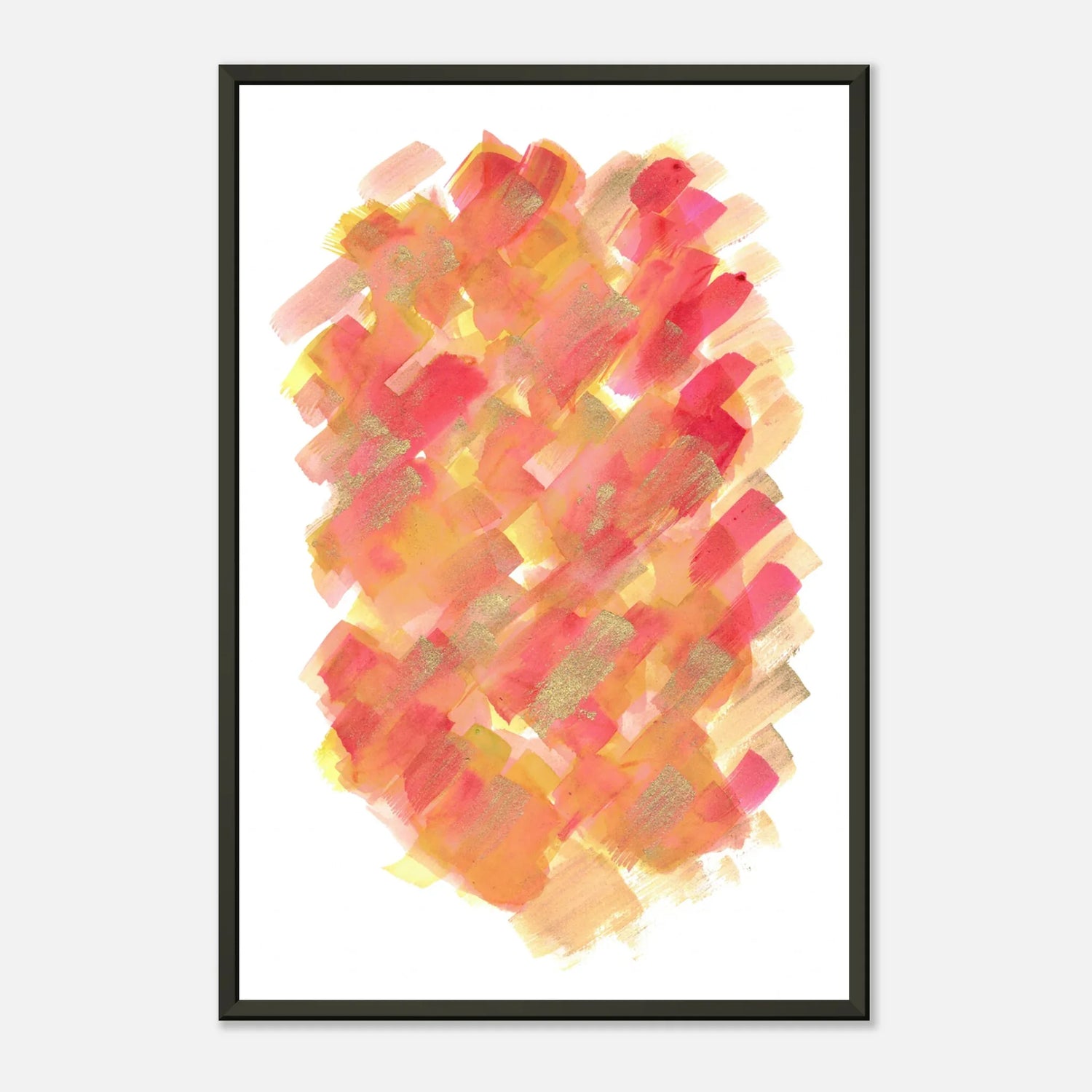 Classic Semi-Glossy Paper Metal Framed Poste Sunset Ember - Laure Leprince - Artiste Peintre