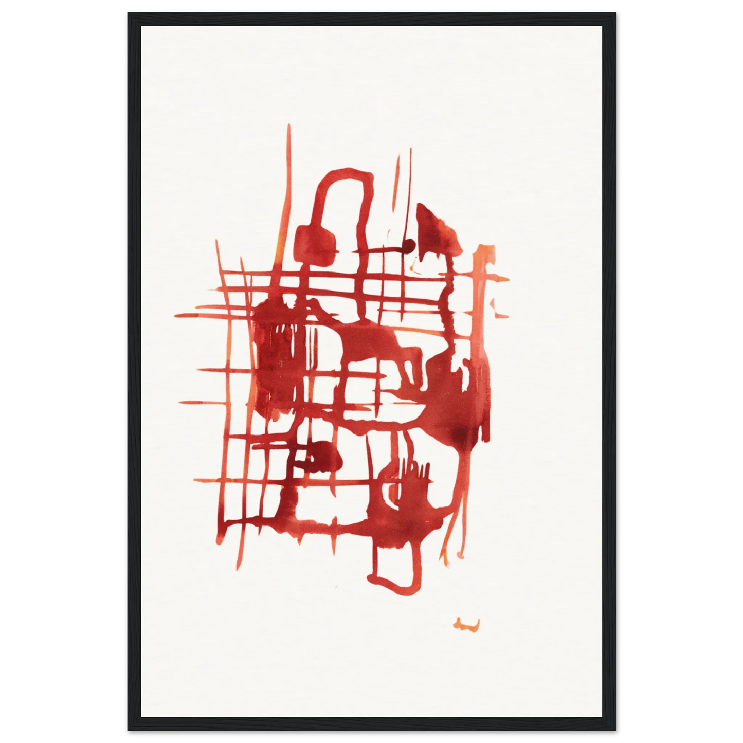 Affiche Encadrée Museum-Quality Matte Paper Wooden Framed Poste Solar Frame - Laure Leprince - Artiste Peintre