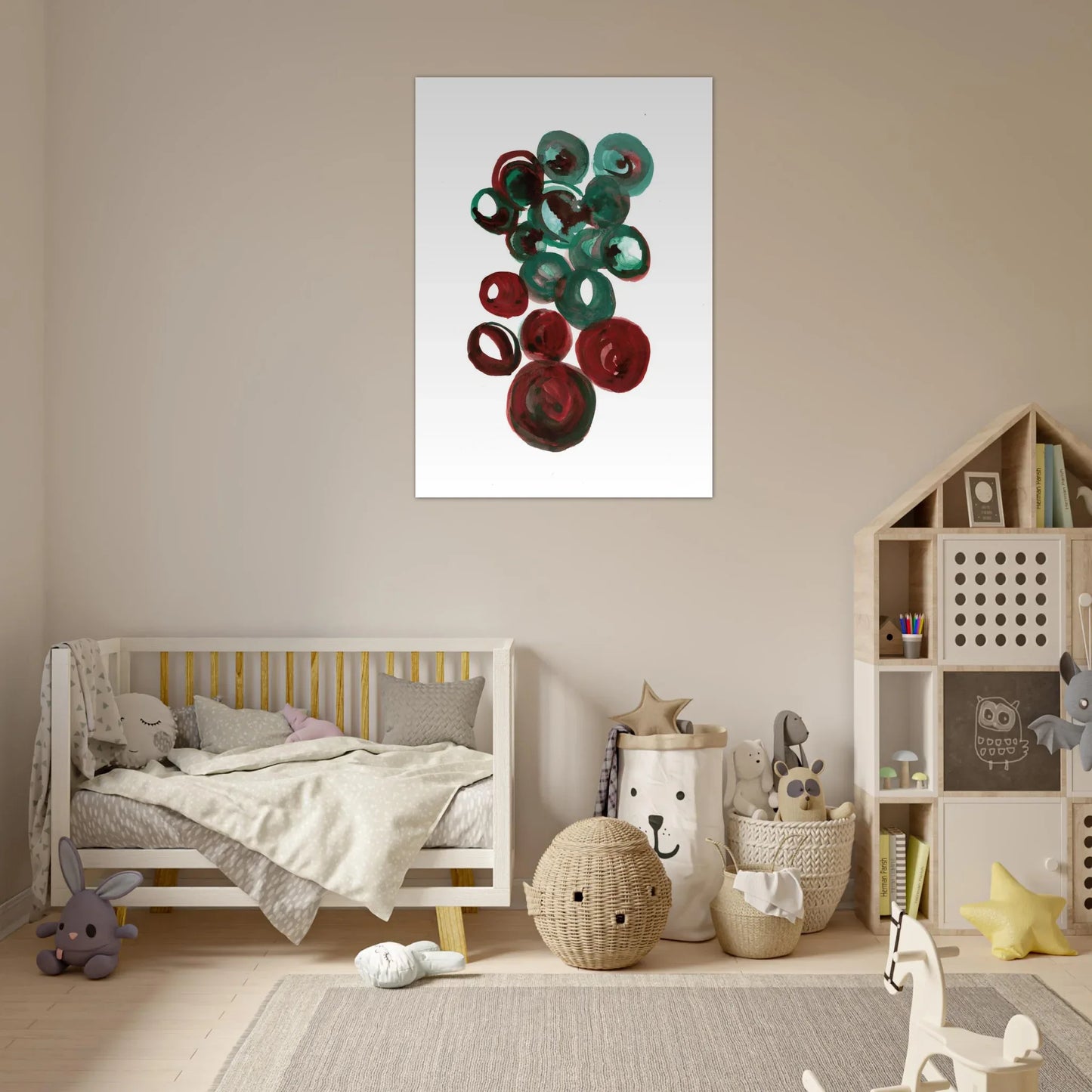 Premium Matte Paper Poster Aquarelle Originale RDJ3-15 - Laure Leprince - Artiste Peintre