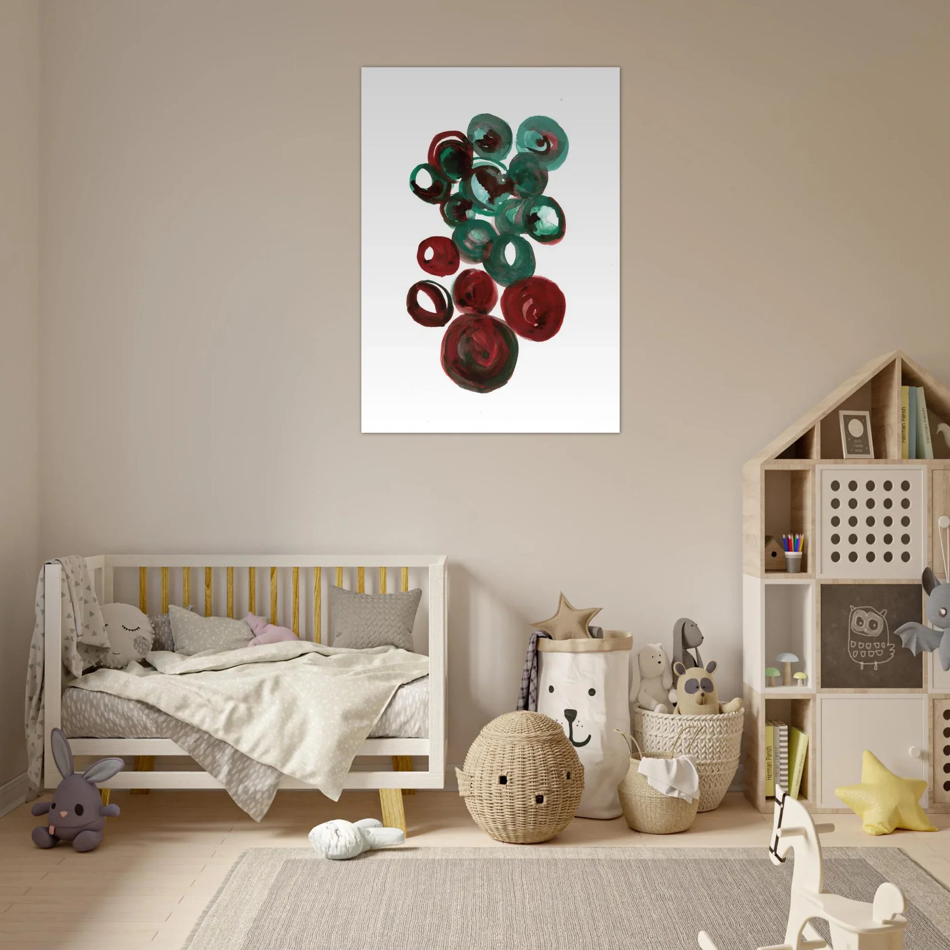 Premium Matte Paper Poster Aquarelle Originale RDJ3-15 - Laure Leprince - Artiste Peintre