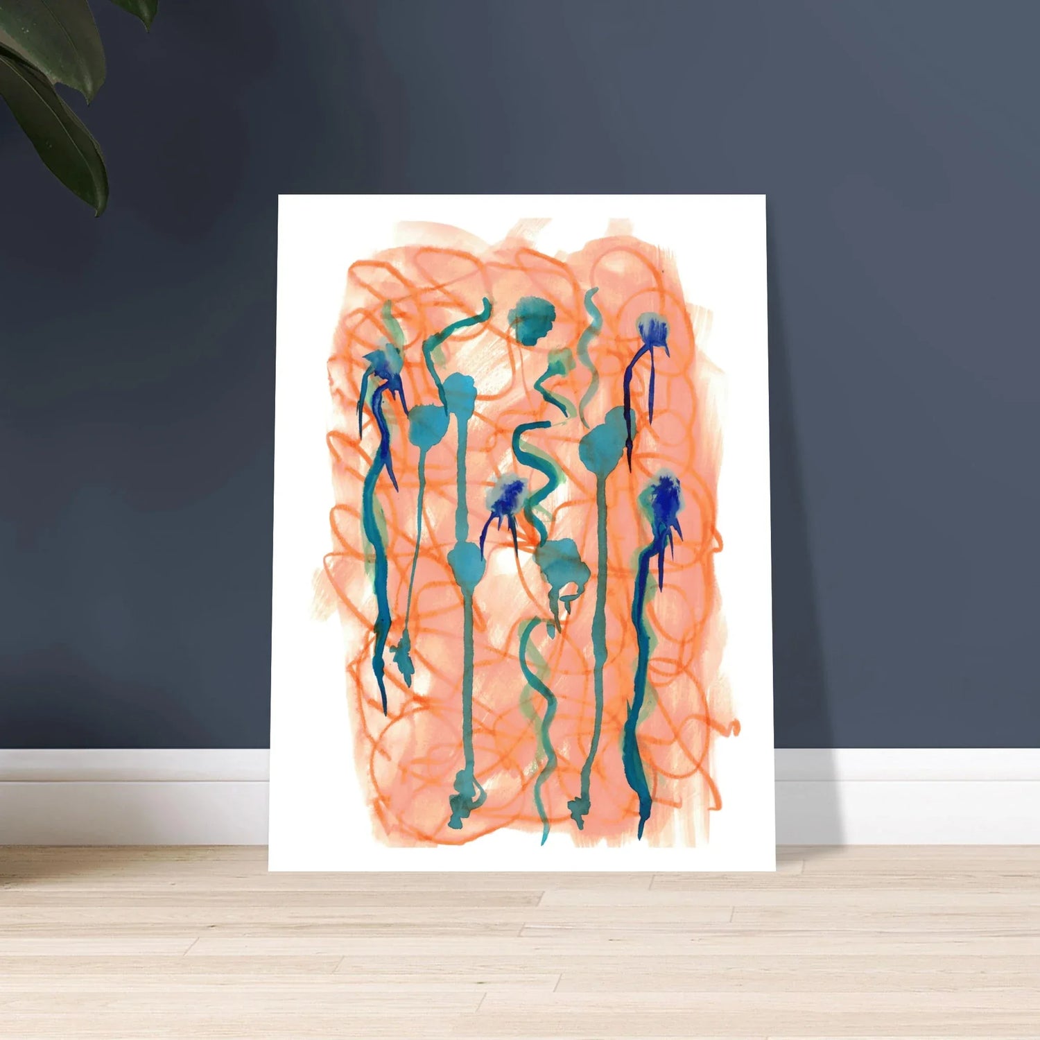 Affiche premium sur papier mat Saphir Ambre– Art mural de qualité supérieure - Laure Leprince - Artiste Peintre