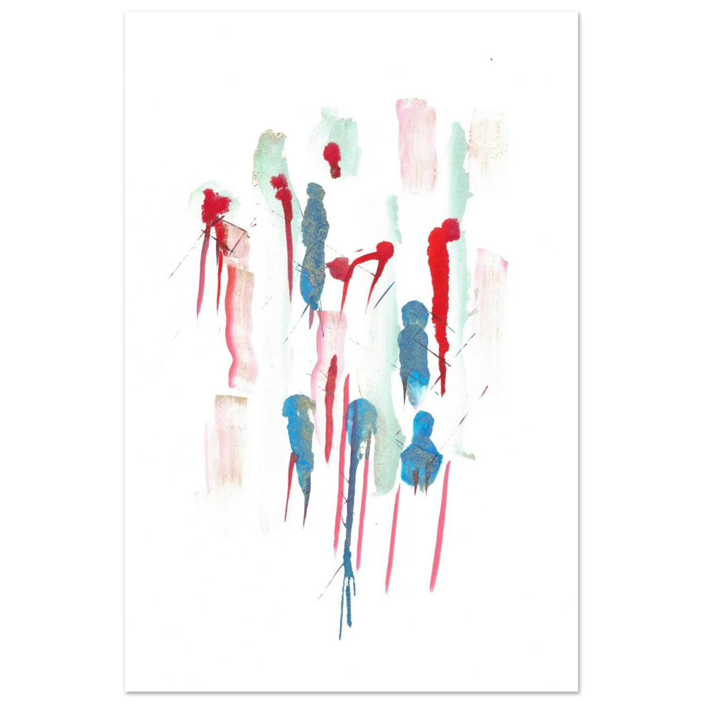 Premium Matte Paper Poster Aquarelle Originale RDJ3-9 - Laure Leprince - Artiste Peintre