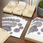 Spheres Watercolor Leaf Greeting Card - Elegant - Laure Leprince - Artiste Peintre