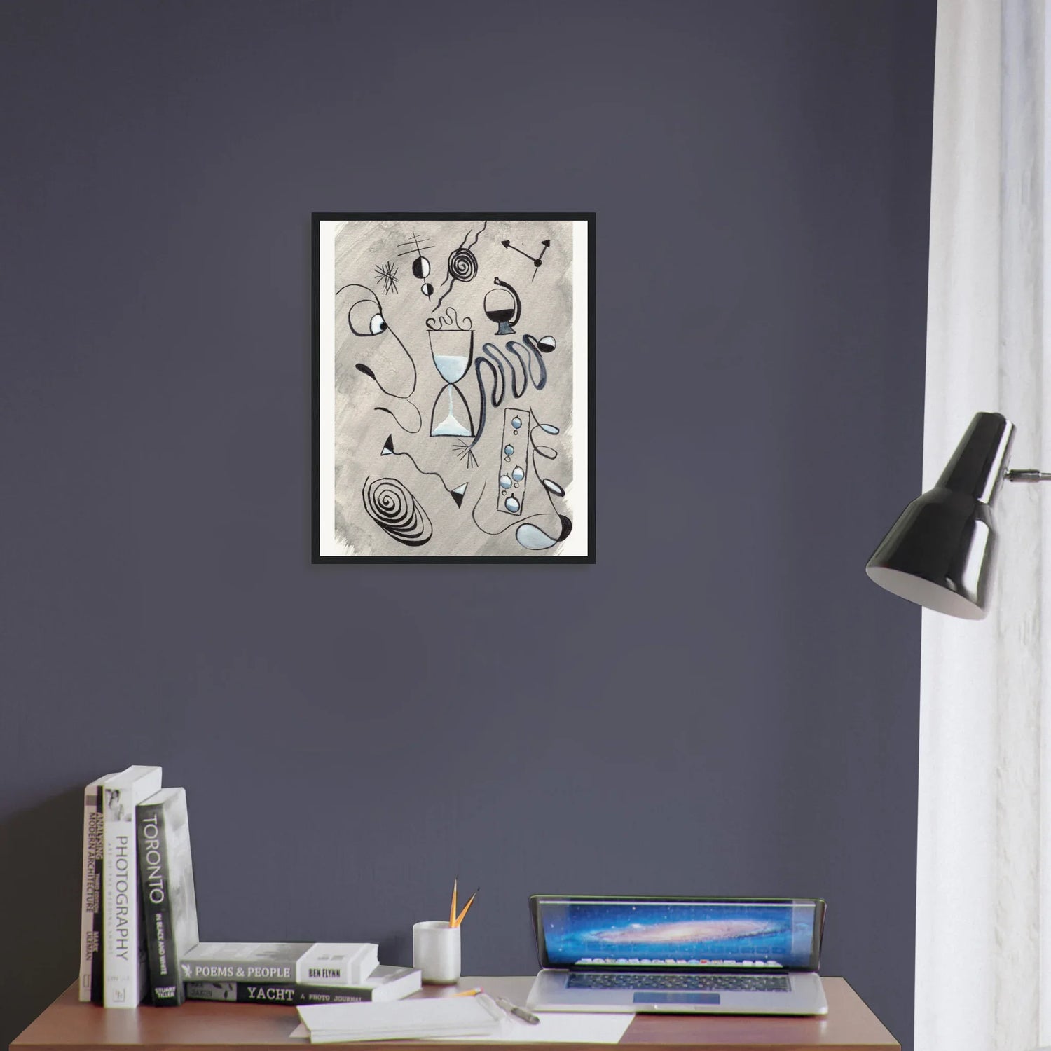 Affiche encadrée bois | Papier mat qualité musée | Aquarelle originale Laure Leprince - Laure Leprince - Artiste Peintre