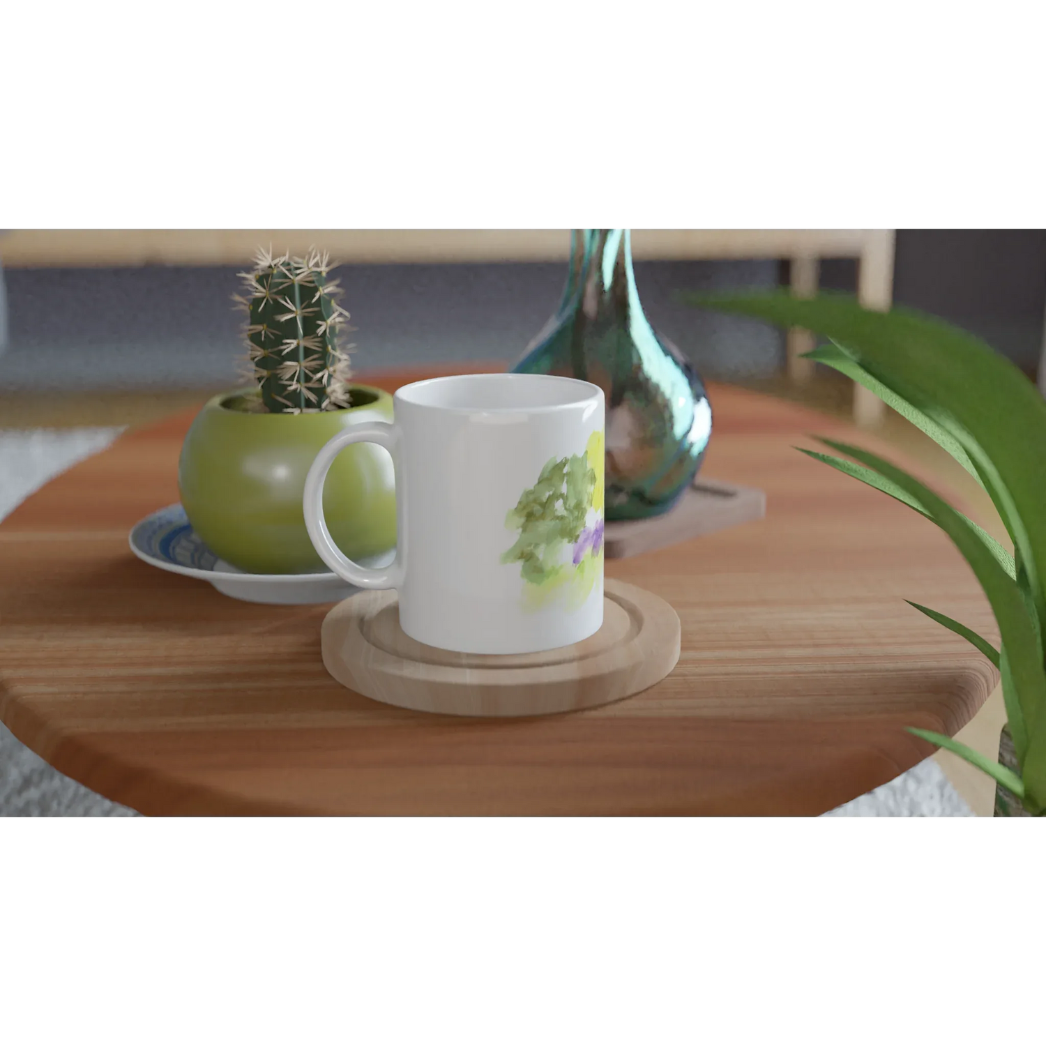 Mug en céramique colorée 325 Eclosion Chromatique – Élégance et durabilité - Laure Leprince - Artiste Peintre