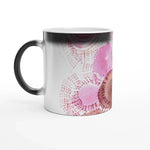 Mug magique en céramique 325 ml Rose– Révèlez votre motif à la chaleur - Laure Leprince - Artiste Peintre