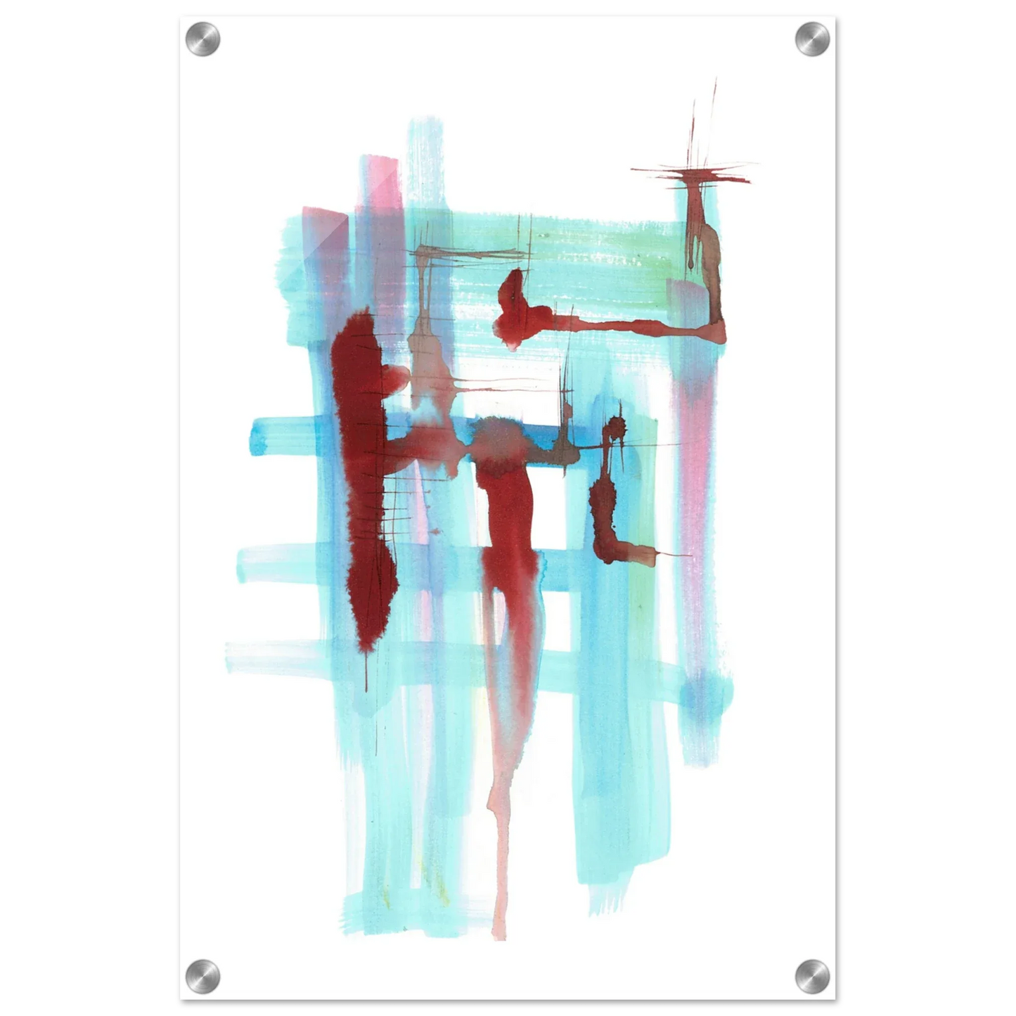 Impression sur acrylique brillante Structures Liquides | Art contemporain par Laure Leprince - Laure Leprince - Artiste Peintre
