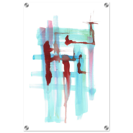 Impression sur acrylique brillante Structures Liquides | Art contemporain par Laure Leprince - Laure Leprince - Artiste Peintre